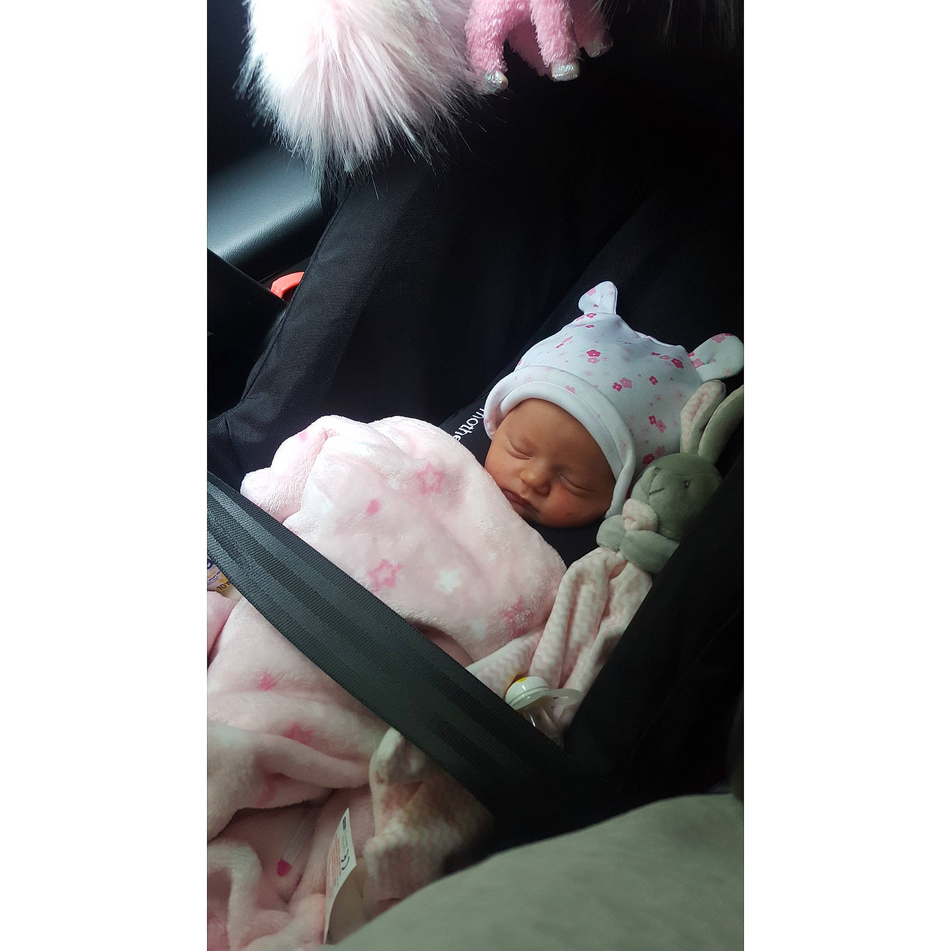 Evie-leigh is registered to the contest to win money with this photo: baby, baby_sleeping, birth, child, comfort, fur, human, love, nap, person, pink, product, selfie, sleep, snapshot, toddler