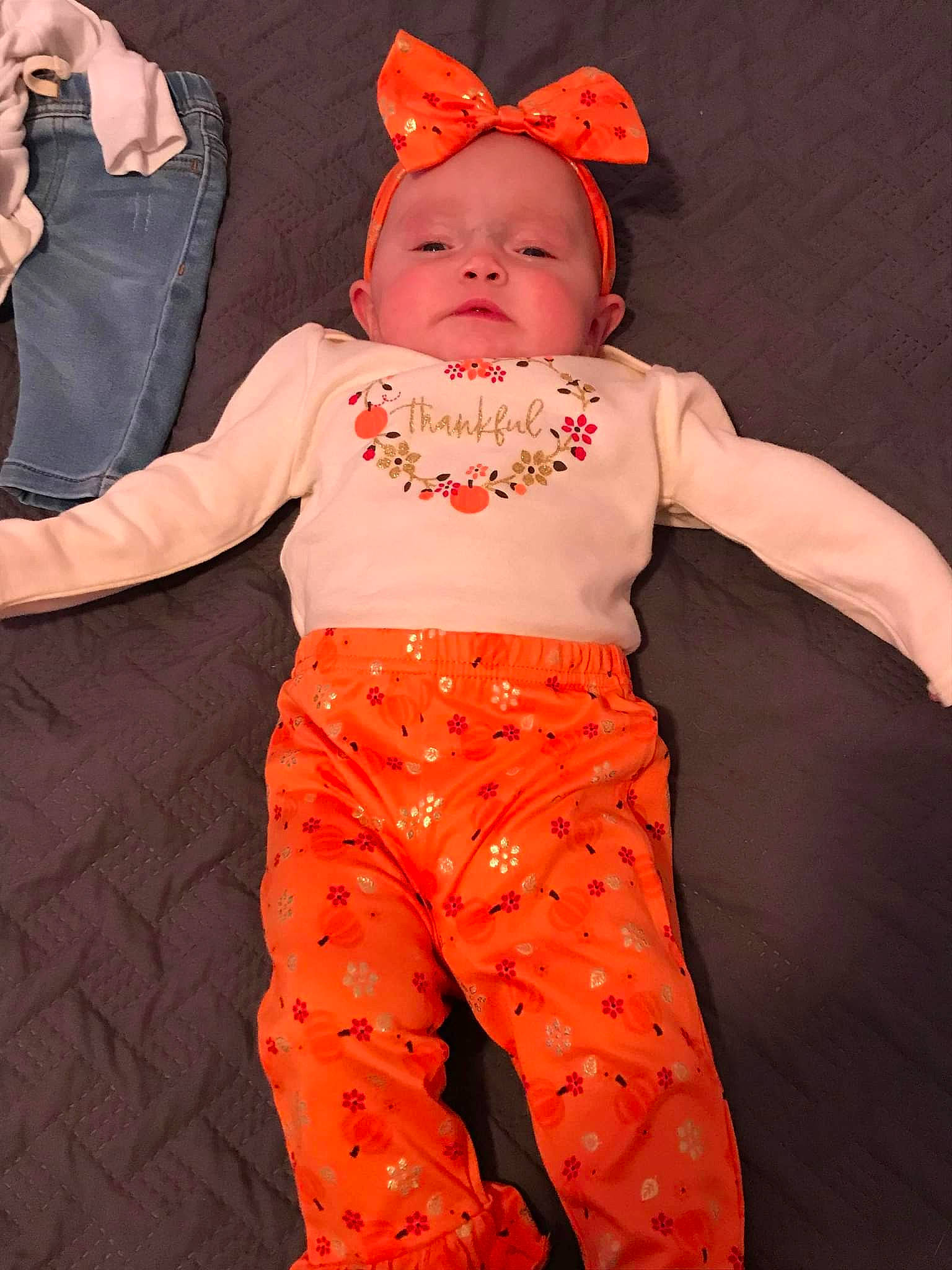 Bethany Lynn is registered to the contest to win money with this photo: abdomen, baby, baby_toddler_clothing, cap, chest, child, cool, fun, head, human_body, leg, orange, person, pink, red, sleeve, stomach, thigh, toddler, trunk