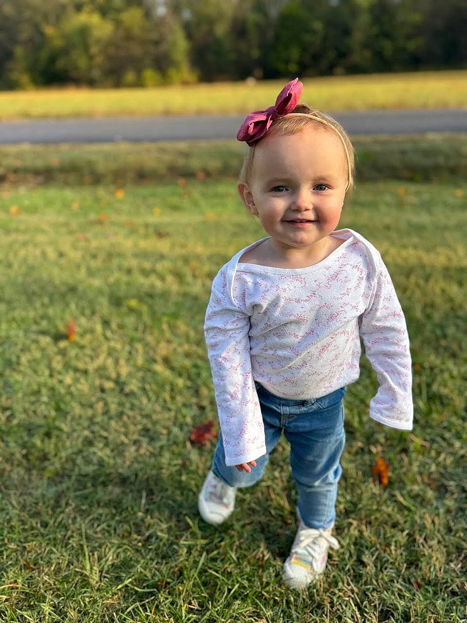 Bethany joined the competition — help win amazing prizes! baby, baby_toddler_clothing, child, face, fun, goggles, grass, grass_family, grassland, happy, hat, head, joy, leaf, meadow, people_in_nature, person, plant, recreation, smile