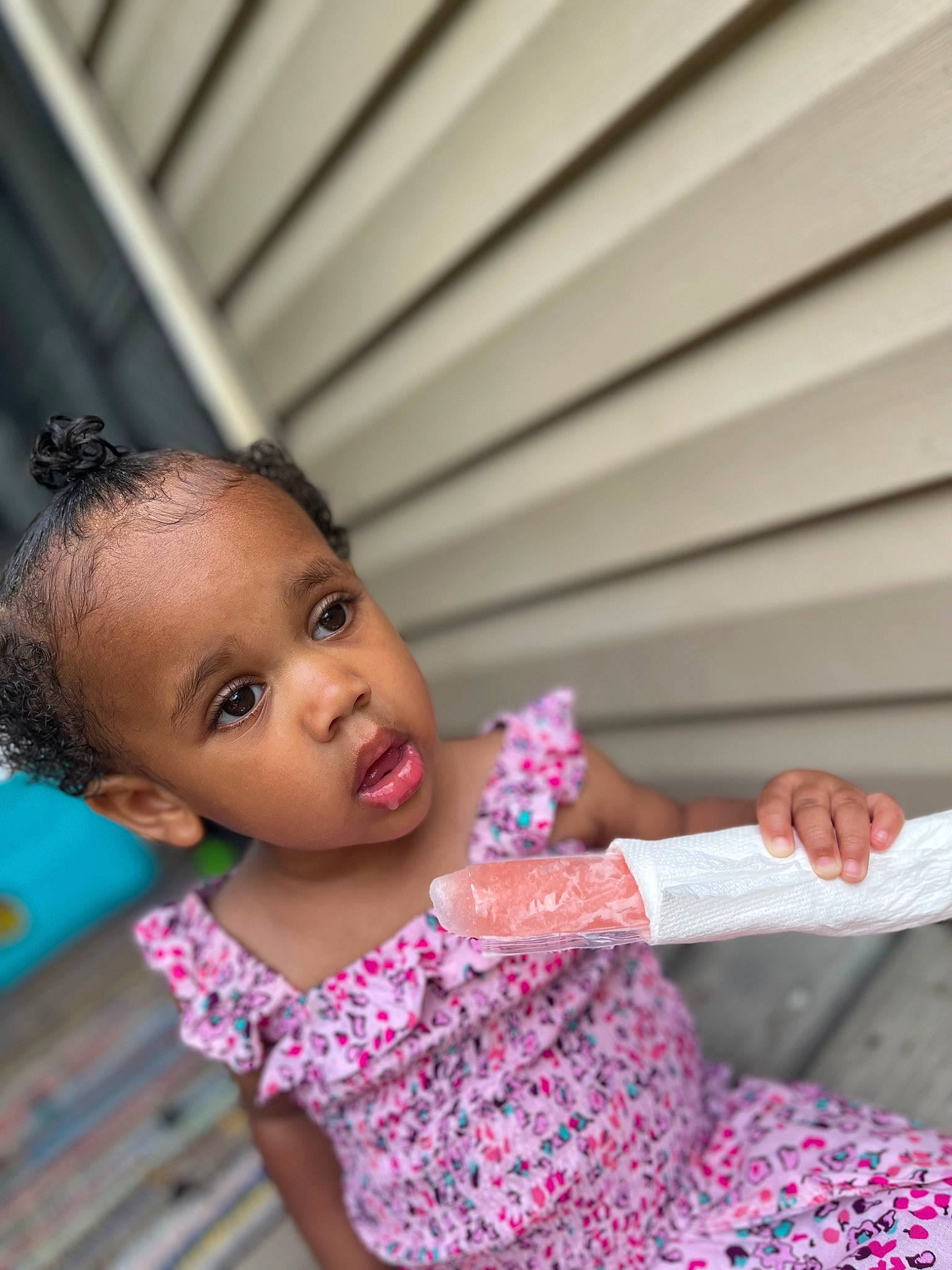 Kadasia joined the competition — help win amazing prizes! baby, cheek, child, eyelash, fashion_design, fun, happy, iris, leisure, lip, magenta, nail, nose, pattern, person, pink, portrait_photography, room, sitting, skin