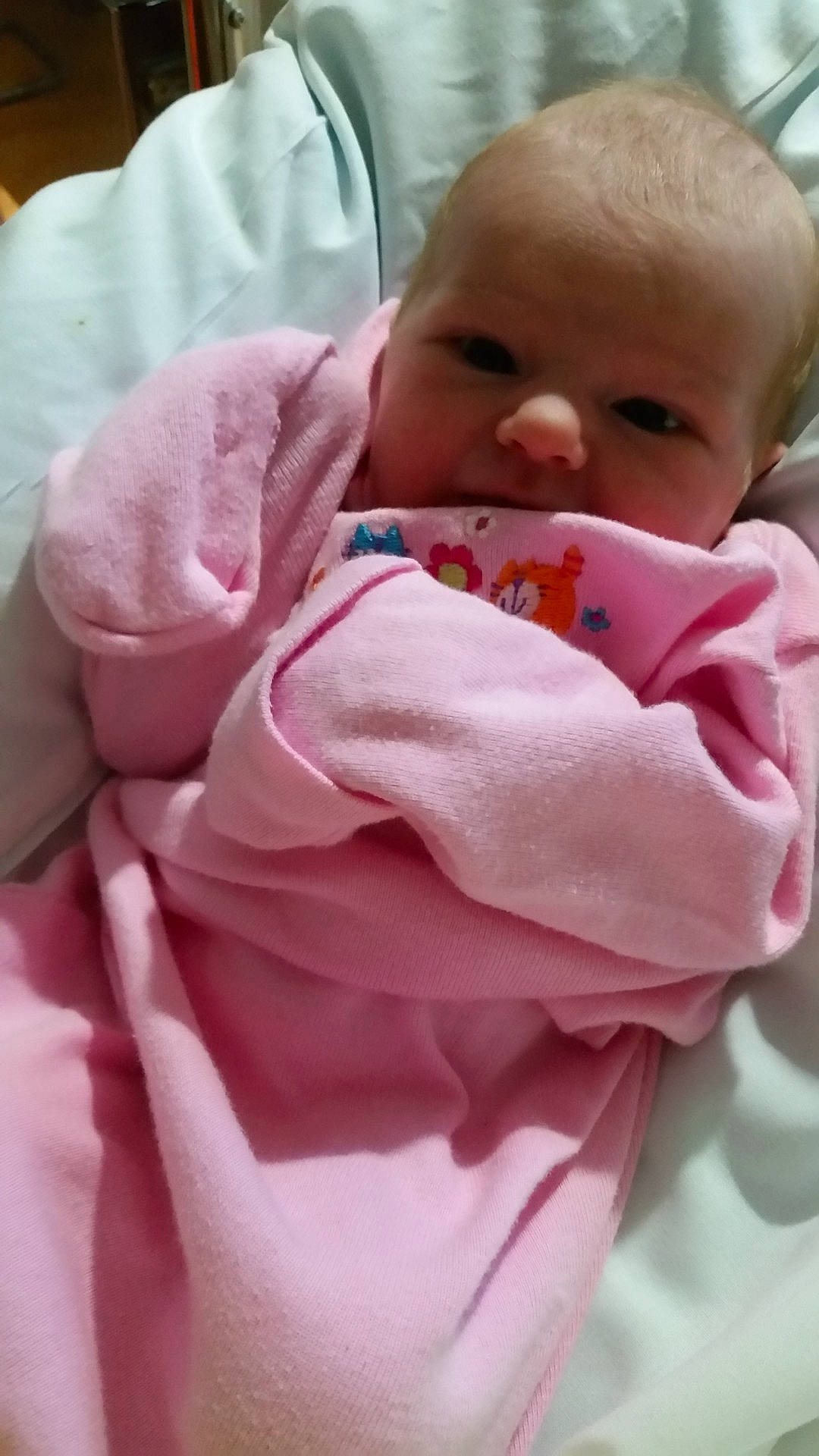 Novaleigh is registered to the contest to win money with this photo: baby_products, bed, bedtime, cheek, child, childbirth, day, infant, mouth, nose, person, pink, product, skin, toddler