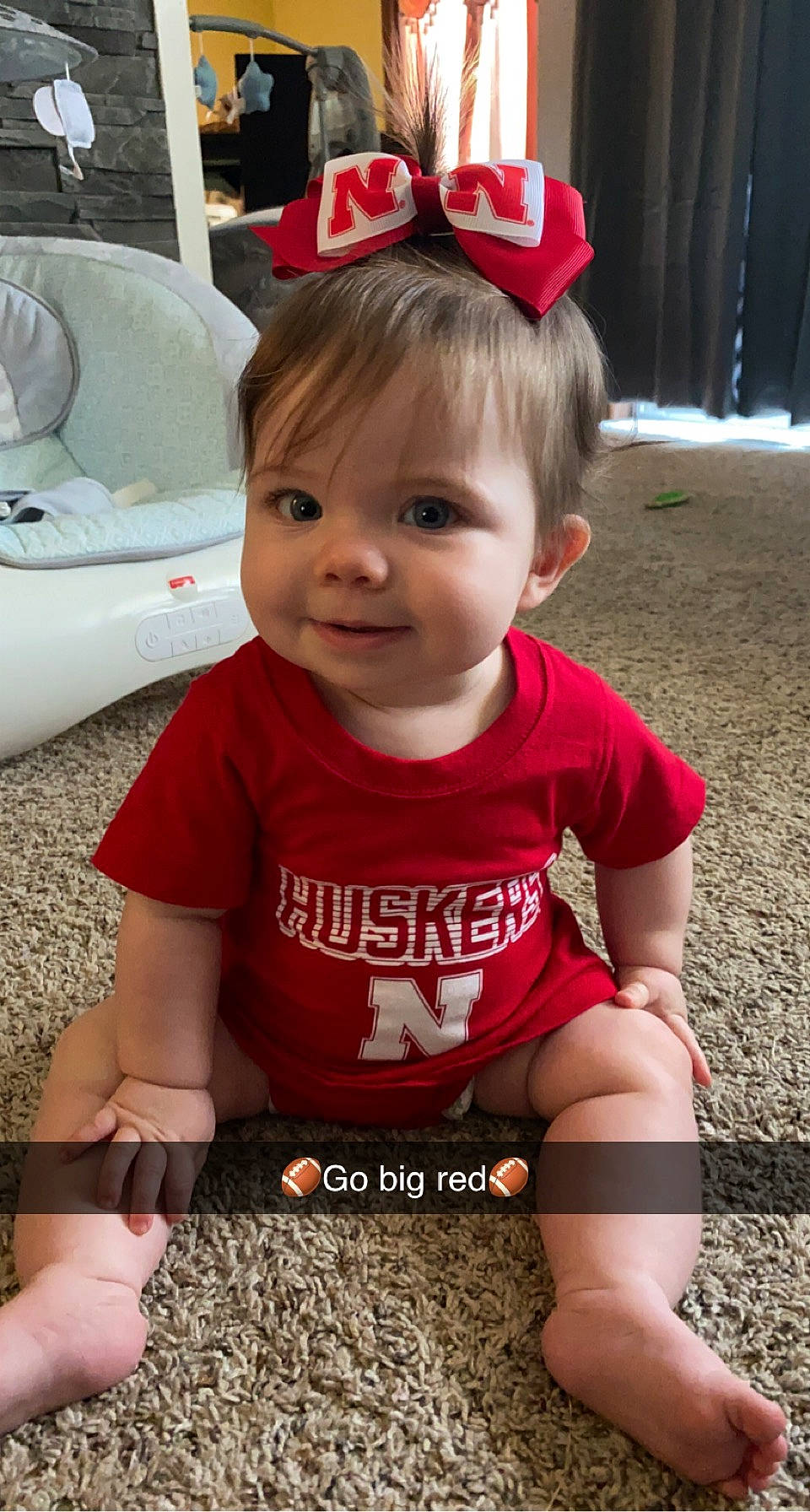 Kenna joined the competition — help win amazing prizes! baby, baby_toddler_clothing, child, facial_expression, finger, fun, grass, hairstyle, happy, person, pink, product, shorts, skin, sleeve, smile, snapshot, t_shirt, thigh, toddler