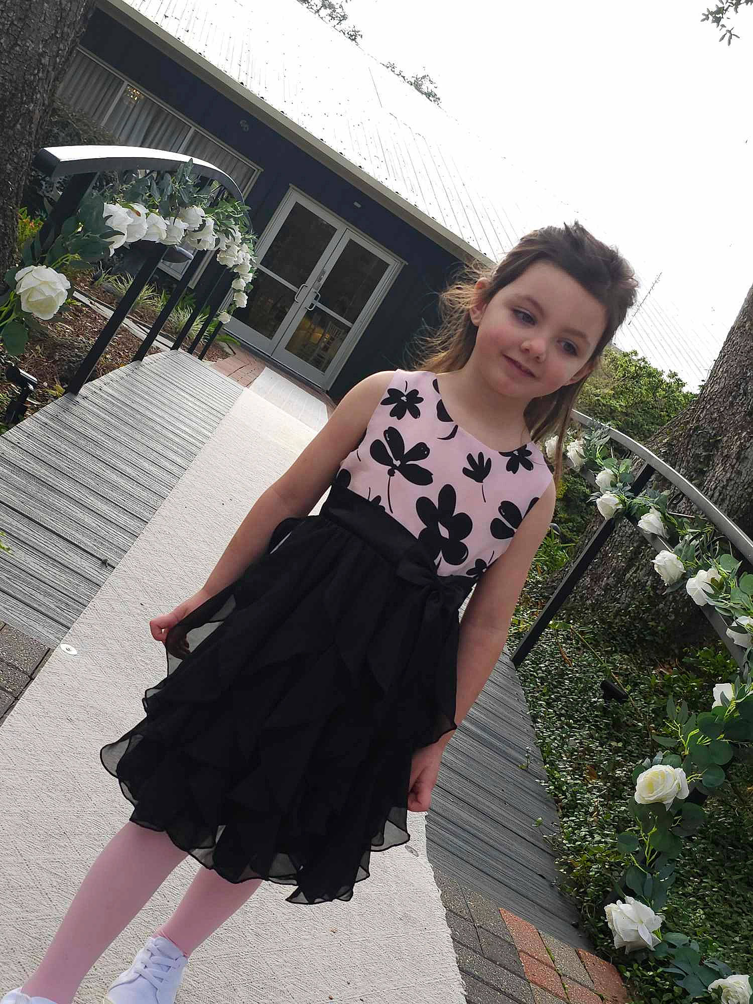 Kairi joined the competition — help win amazing prizes! building, day_dress, dress, fashion_design, flower, formal_wear, grass, happy, human_leg, joy, leg, leisure, one_piece_garment, person, plant, shoulder, sky, standing, thigh, trunk