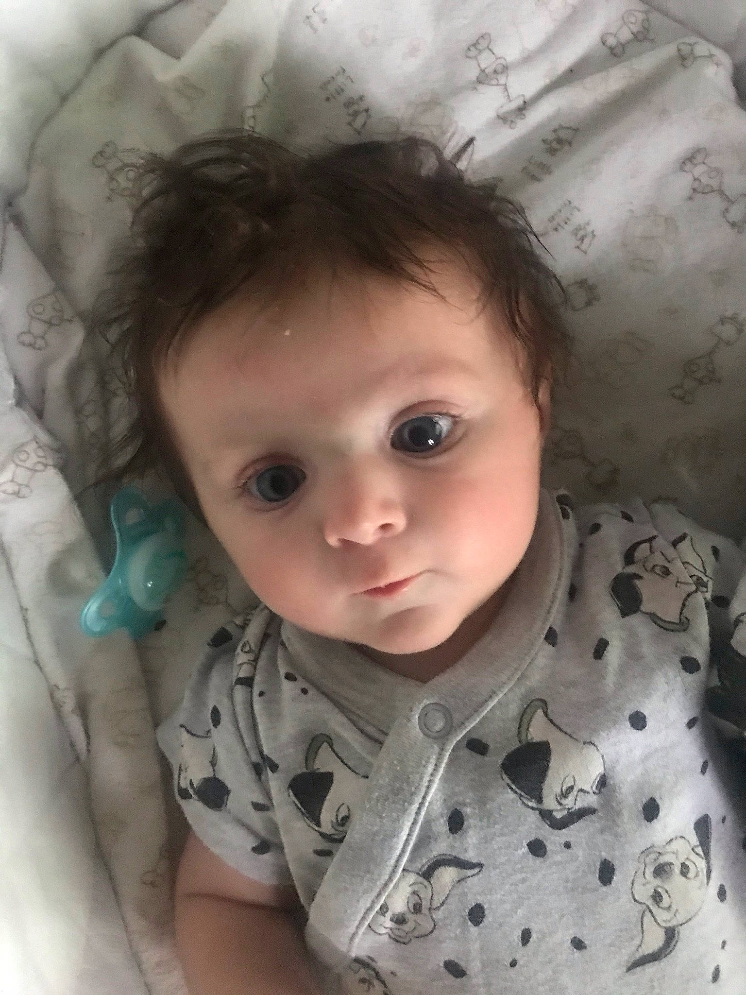 Violet is registered to the contest to win money with this photo: baby_toddler_clothing, cheek, chin, comfort, eyebrow, eyelash, facial_expression, flash_photography, hair, hairstyle, head, iris, lip, mouth, nose, organ, person, skin, sleeve, textile