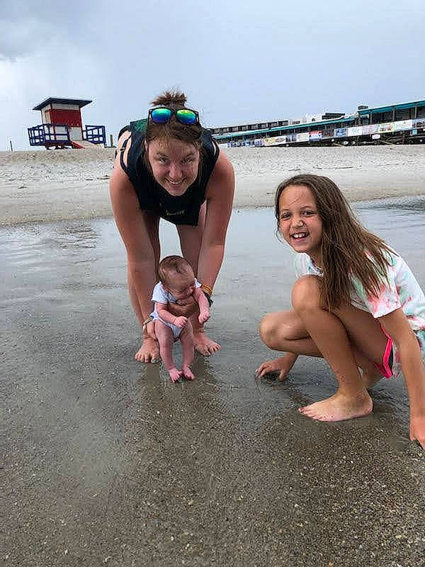 Emma joined the competition — help win amazing prizes! barefoot, beach, fun, happy, human_leg, joy, leg, leisure, mammal, people_on_beach, person, personal_protective_equipment, recreation, shore, shorts, sky, smile, summer, thigh, toddler