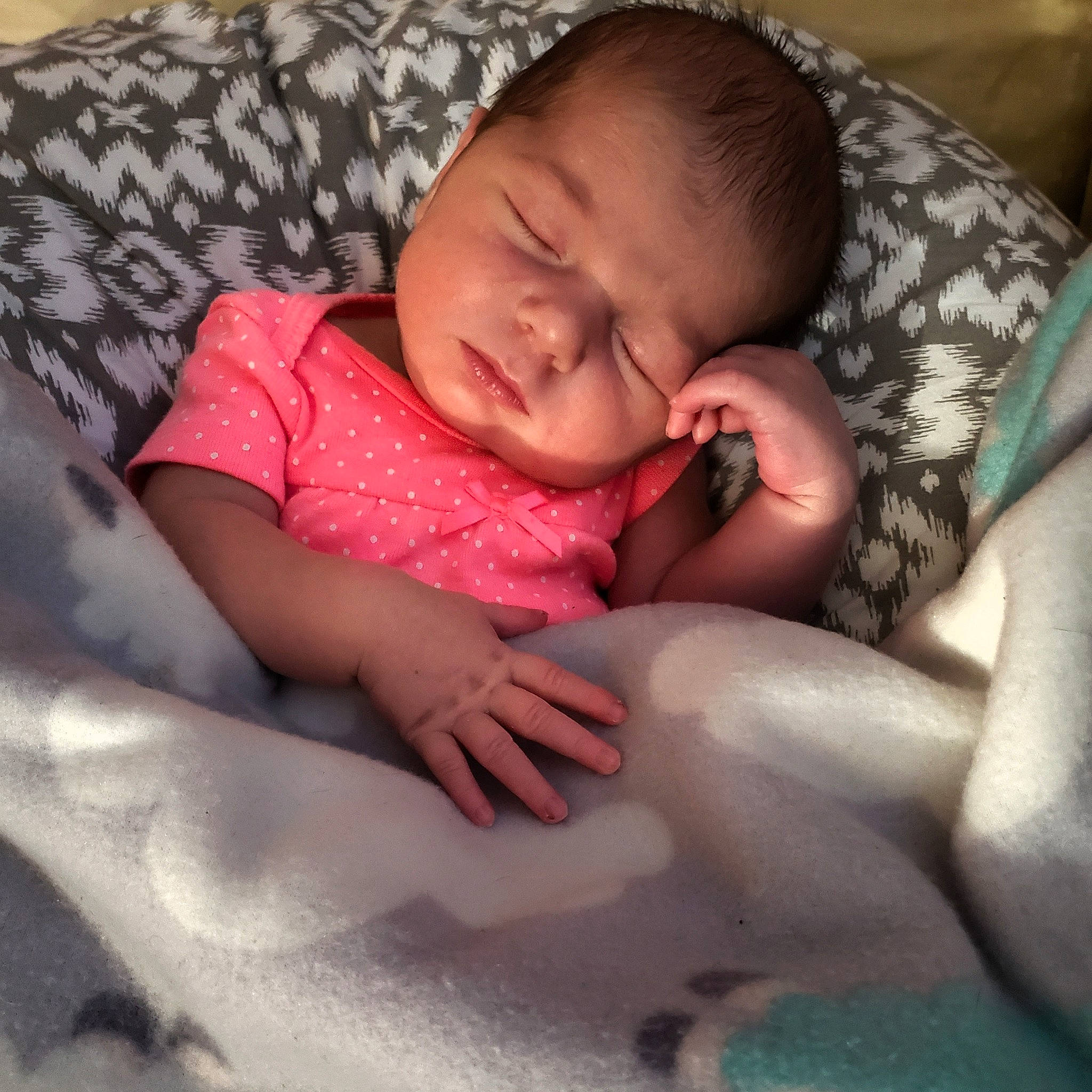 Adilynn is registered to the contest to win money with this photo: baby, baby_sleeping, bedtime, birth, cheek, child, comfort, face, finger, hand, head, lip, mouth, nap, nose, person, skin, sleep, toddler