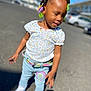 Leeanna is registered to the contest to win money with this photo: car, child, clothing, face, female, footwear, girl, hair, head, jeans, machine, pants, person, photography, portrait, shoe, sleeve, transportation, vehicle, walking