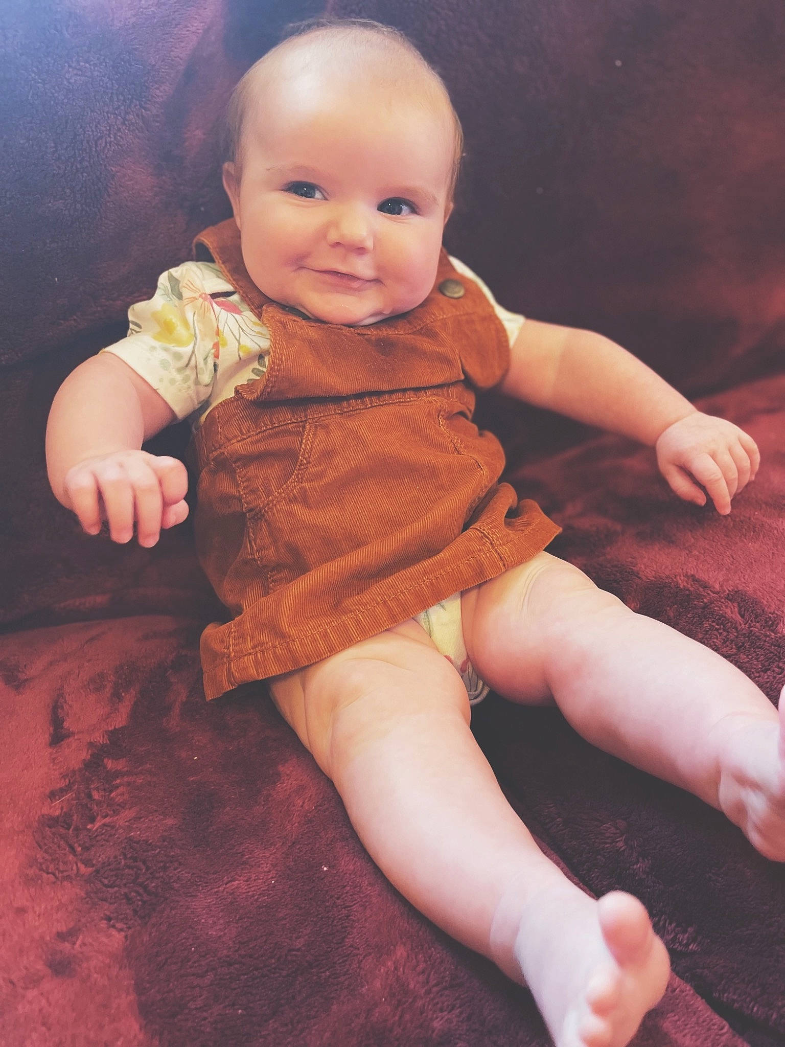 Daenerys joined the competition — help win amazing prizes! arm, baby_toddler_clothing, black, cheek, finger, floor, flooring, gesture, happy, human_body, joint, joy, leg, lip, neck, person, pink, skin, sleeve, smile