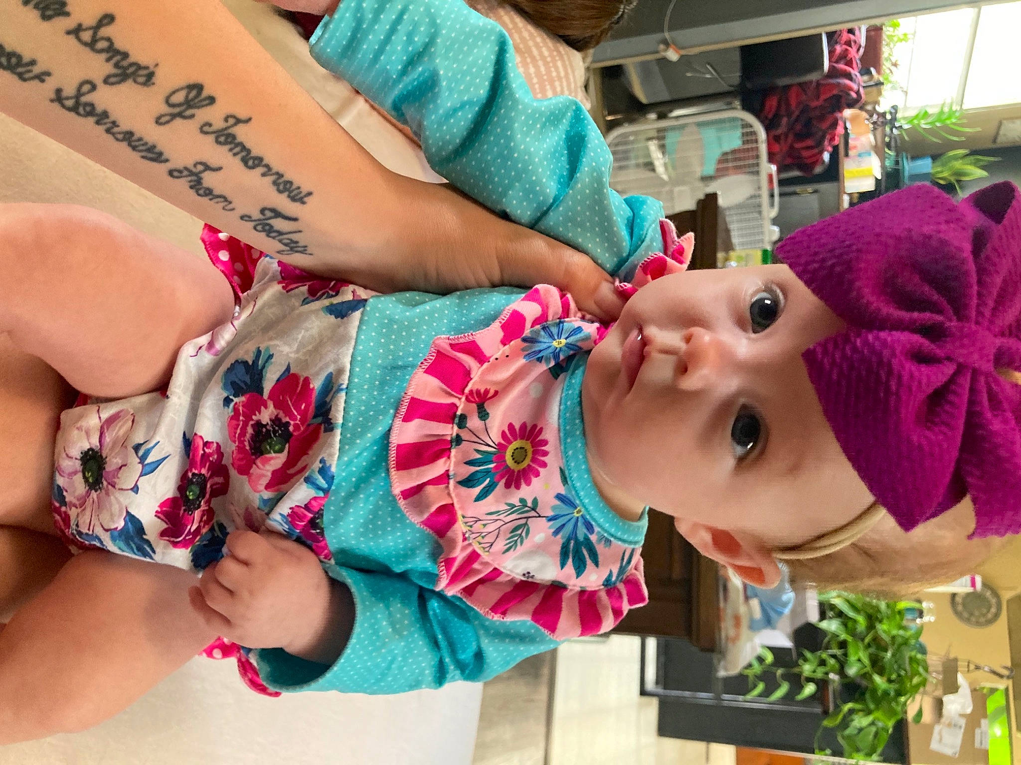 Lillie joined the competition — help win amazing prizes! child, facial_expression, fun, happy, headwear, human, human_leg, leisure, organ, pattern, person, pink, plant, skin, street_fashion, summer, temporary_tattoo, textile, thigh, trunk