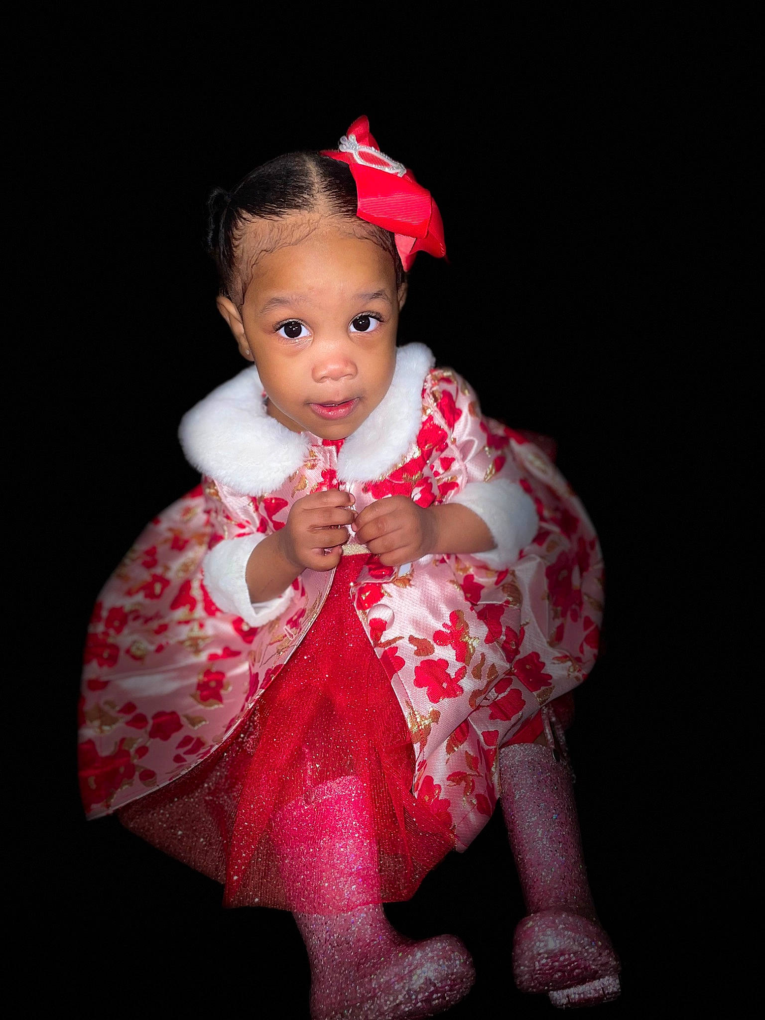 Ja Nice is registered to the contest to win money with this photo: baby_toddler_clothing, cheek, child, doll, dress, embellishment, event, eyelash, fashion_design, flash_photography, headgear, human_body, jewellery, lip, magenta, one_piece_garment, person, pink, sleeve, toddler