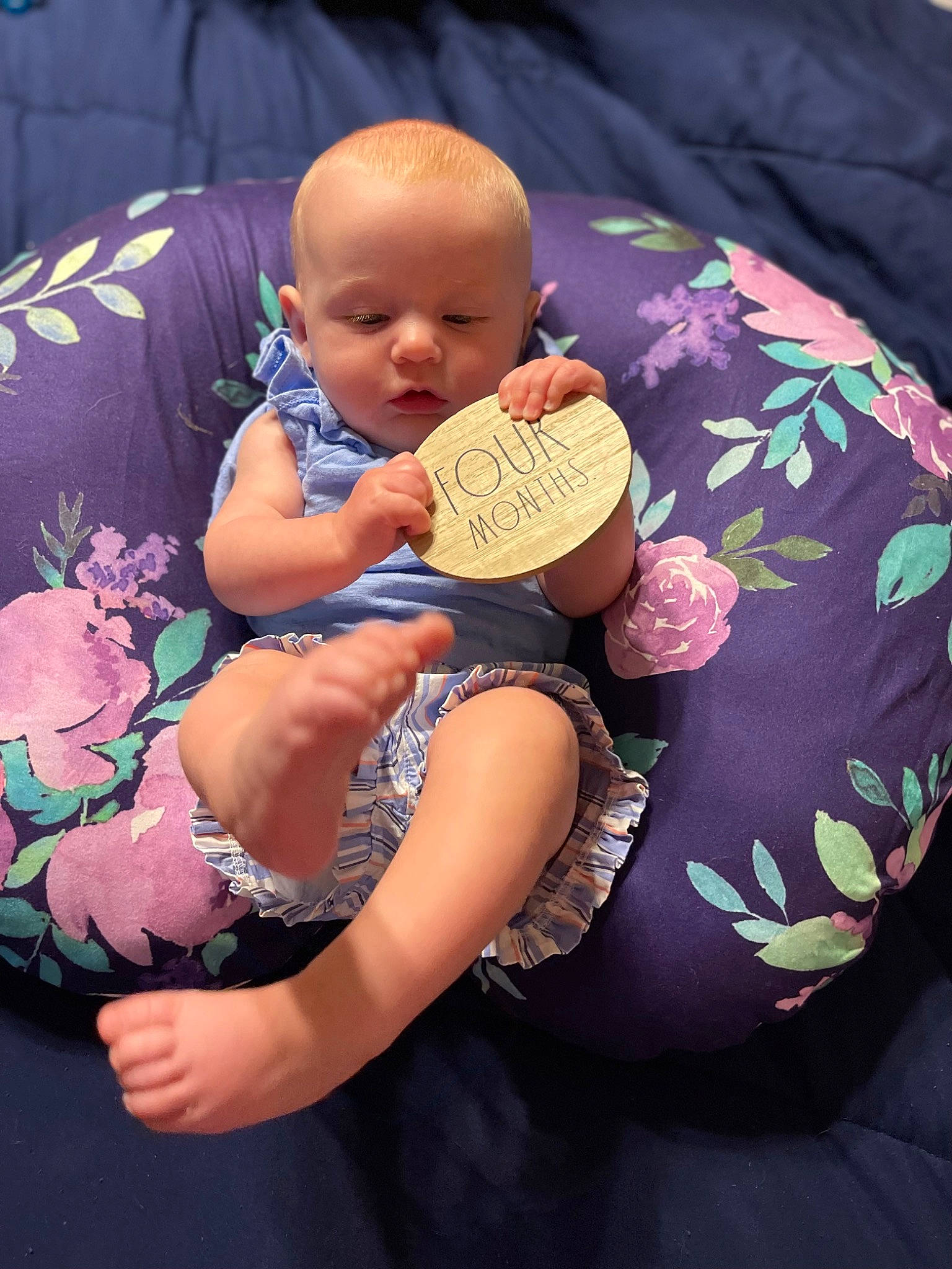 Haven is registered to the contest to win money with this photo: abdomen, baby, baby_sleeping, baby_toddler_clothing, comfort, finger, hand, happy, magenta, pattern, person, pillow, pink, purple, skin, stomach, t_shirt, textile, thigh, toddler