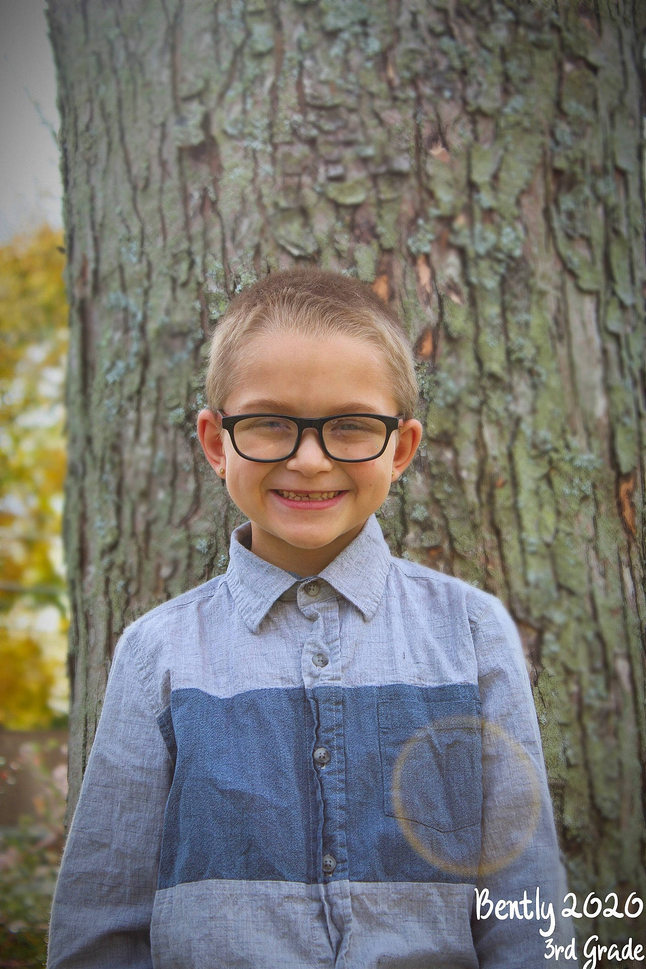 Bently joined the competition — help win amazing prizes! bow_tie, collar, dress, dress_shirt, eye, face, glasses, hair, hairstyle, happy, head, joy, people_in_nature, person, plant, sleeve, smile, standing, tie, tree