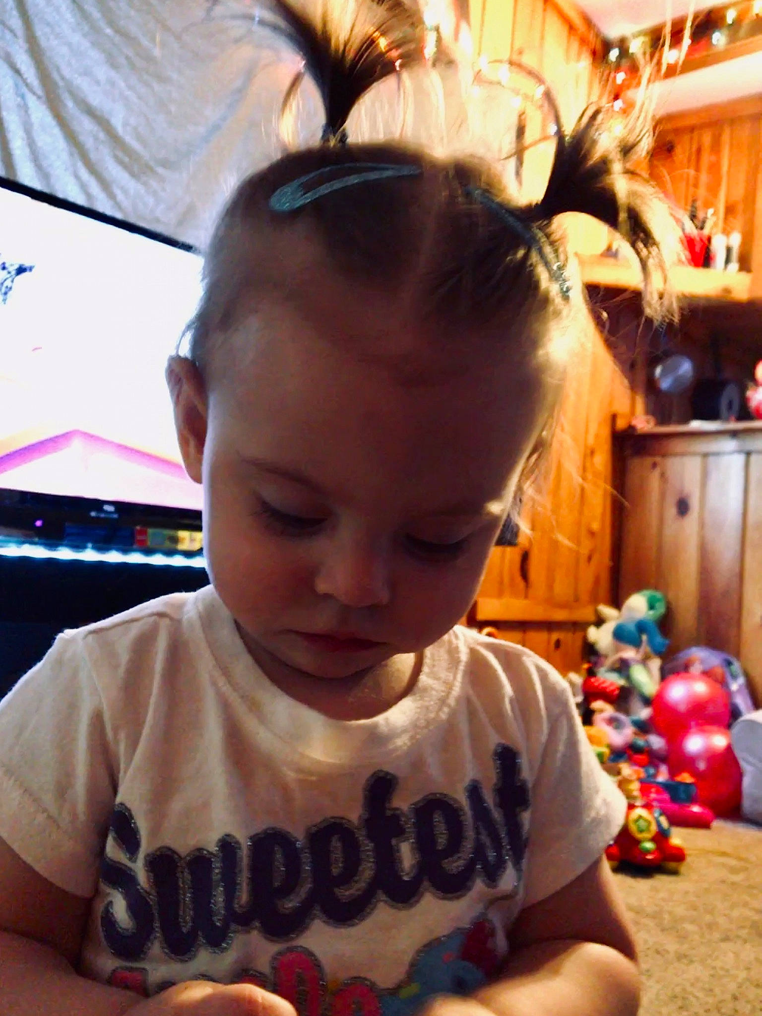 Cassandra joined the competition — help win amazing prizes! child, cool, ear, forehead, fun, hair, hairstyle, head, person, play, toddler, vacation