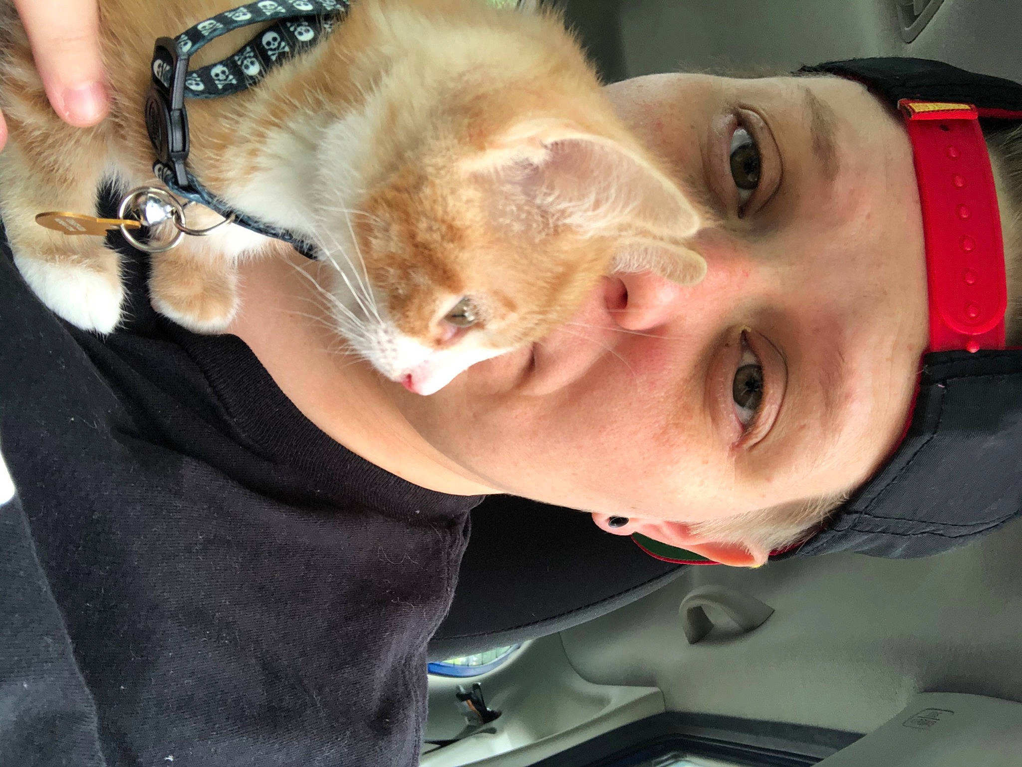 Darwin joined the competition — help win amazing prizes! ear, fawn, glasses, mouth, selfie, snout