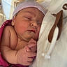 Mariana joined the competition — help win amazing prizes! newborn, baby, sleeping, infant, hospital, blanket, cap, face, skin, peaceful, closeup, person, child, bed, resting, cute, small, healthcare, soft, wrapped