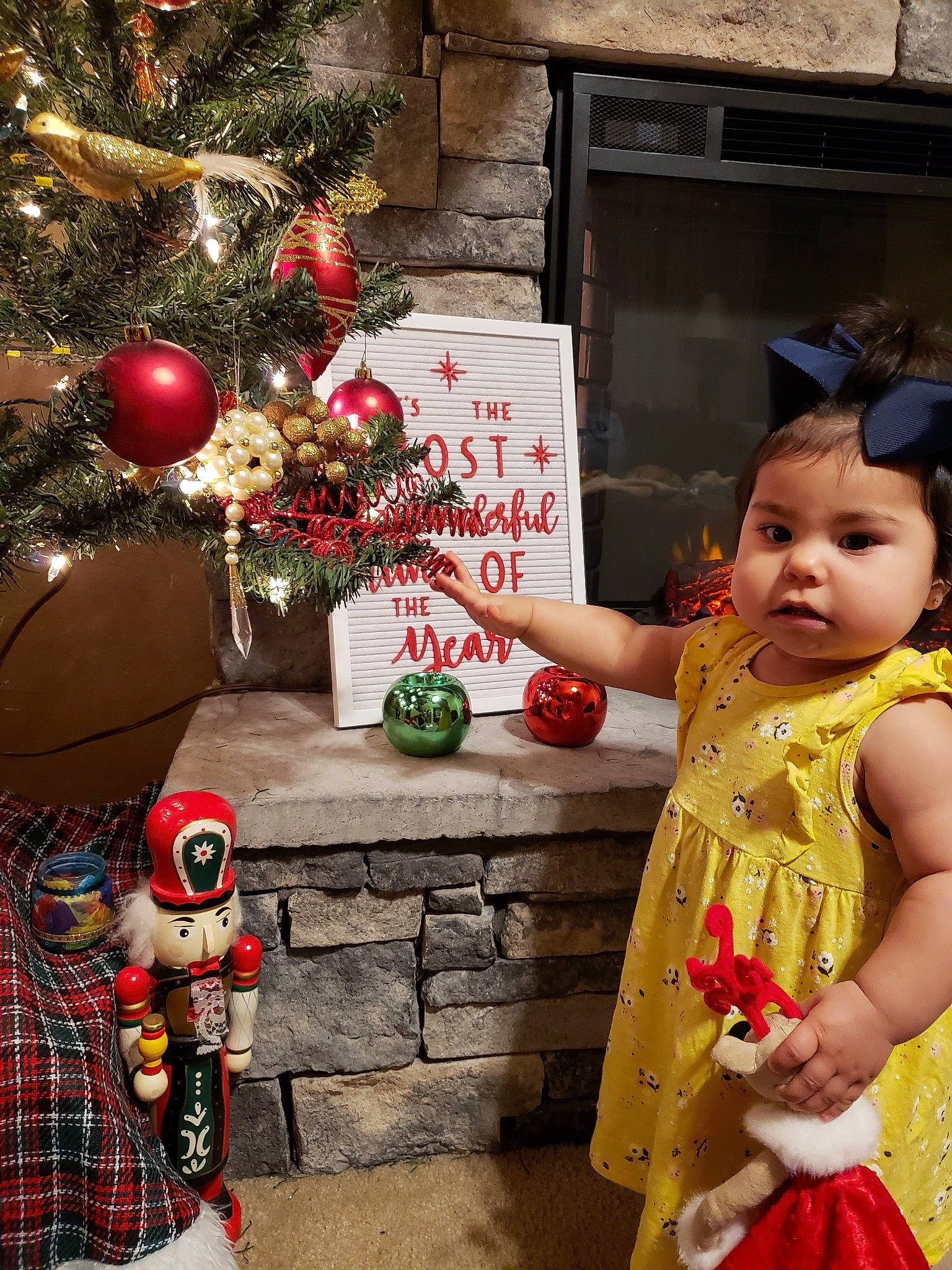 Owynn joined the competition — help win amazing prizes! christmas, christmas_decoration, event, girl, holiday, person, tradition, tree