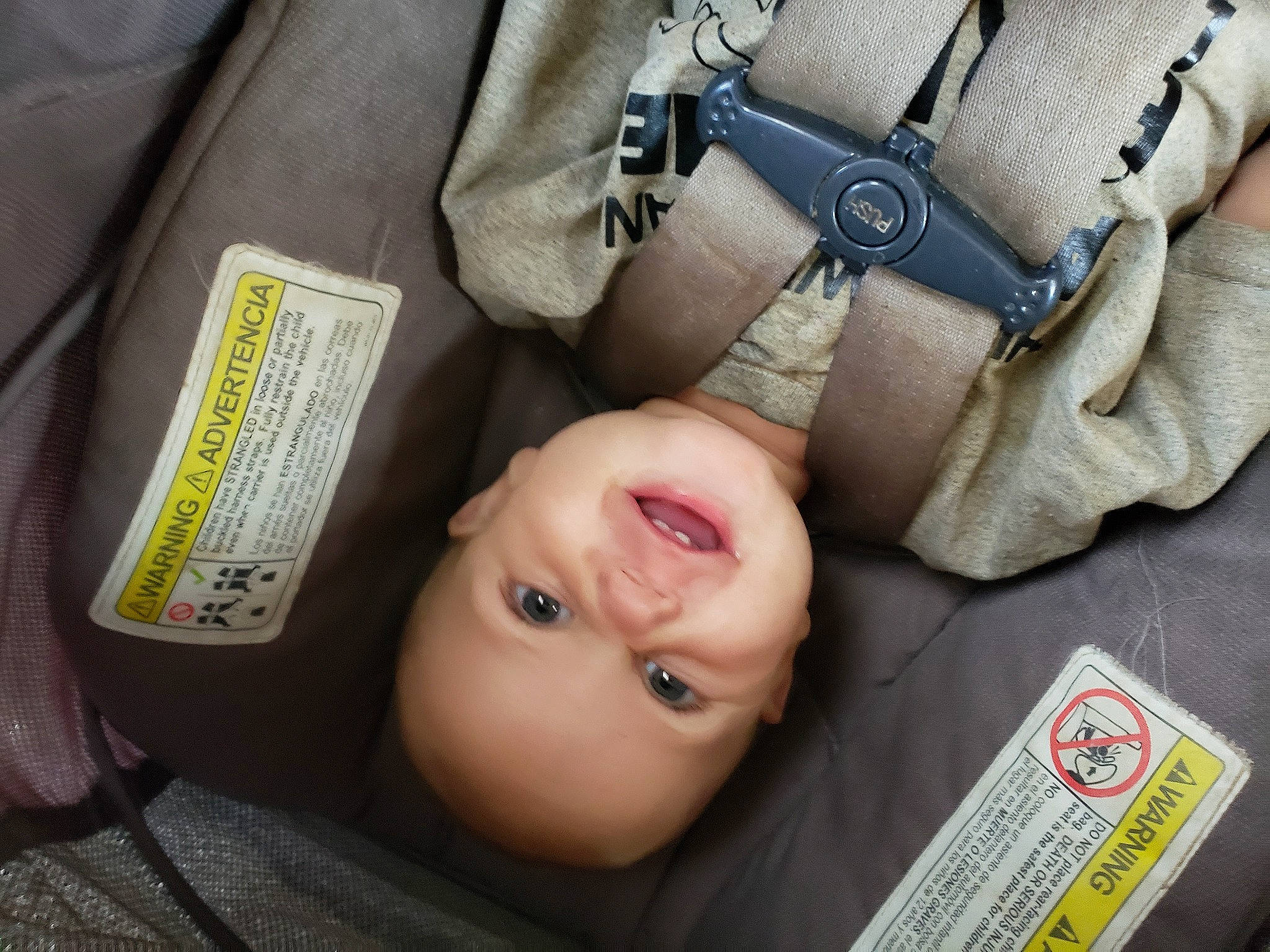 Analicia is registered to the contest to win money with this photo: baby, baby_toddler_clothing, brand, cheek, child, comfort, dress_shirt, eyelash, fashion_accessory, grass, happy, material_property, pattern, person, portrait_photography, product, sleeve, smile, toddler