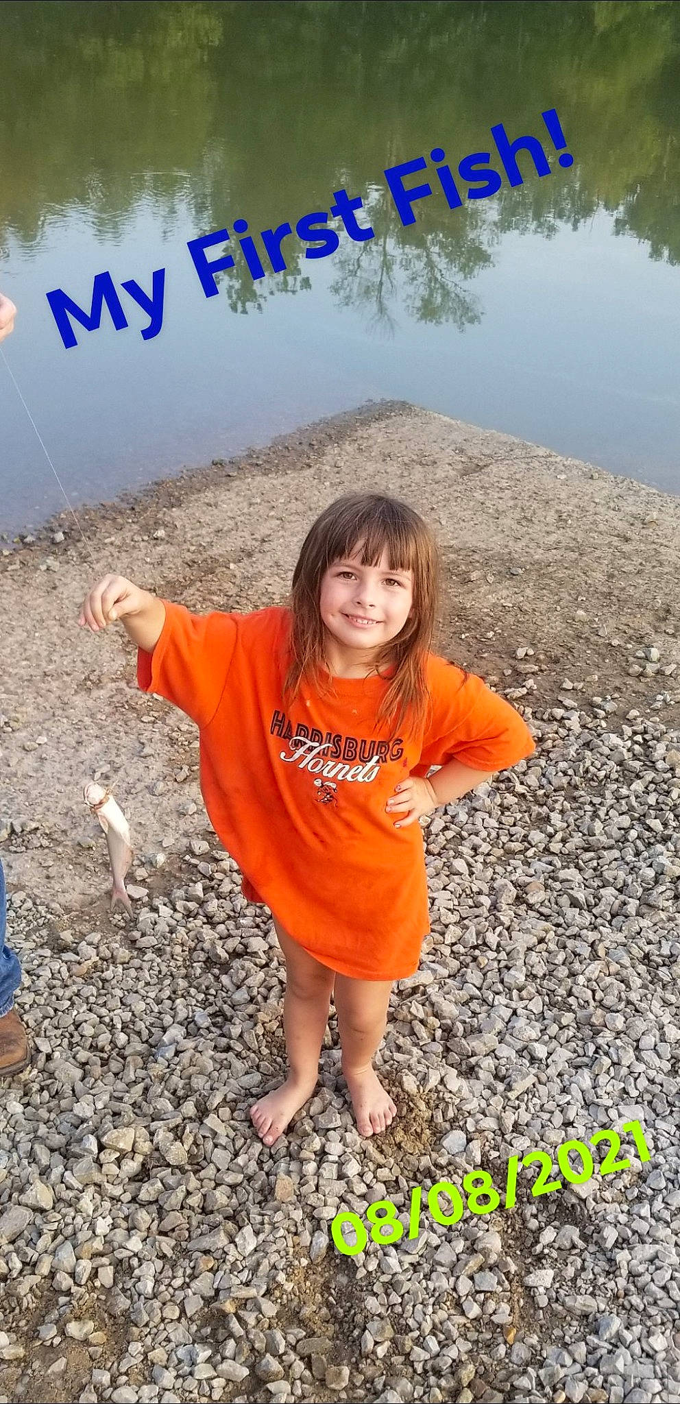 Alanna is registered to the contest to win money with this photo: blue, child, fun, grass, happy, joy, landscape, leisure, morning, people_in_nature, person, play, recreation, sand, sleeve, smile, soil, summer, t_shirt, travel