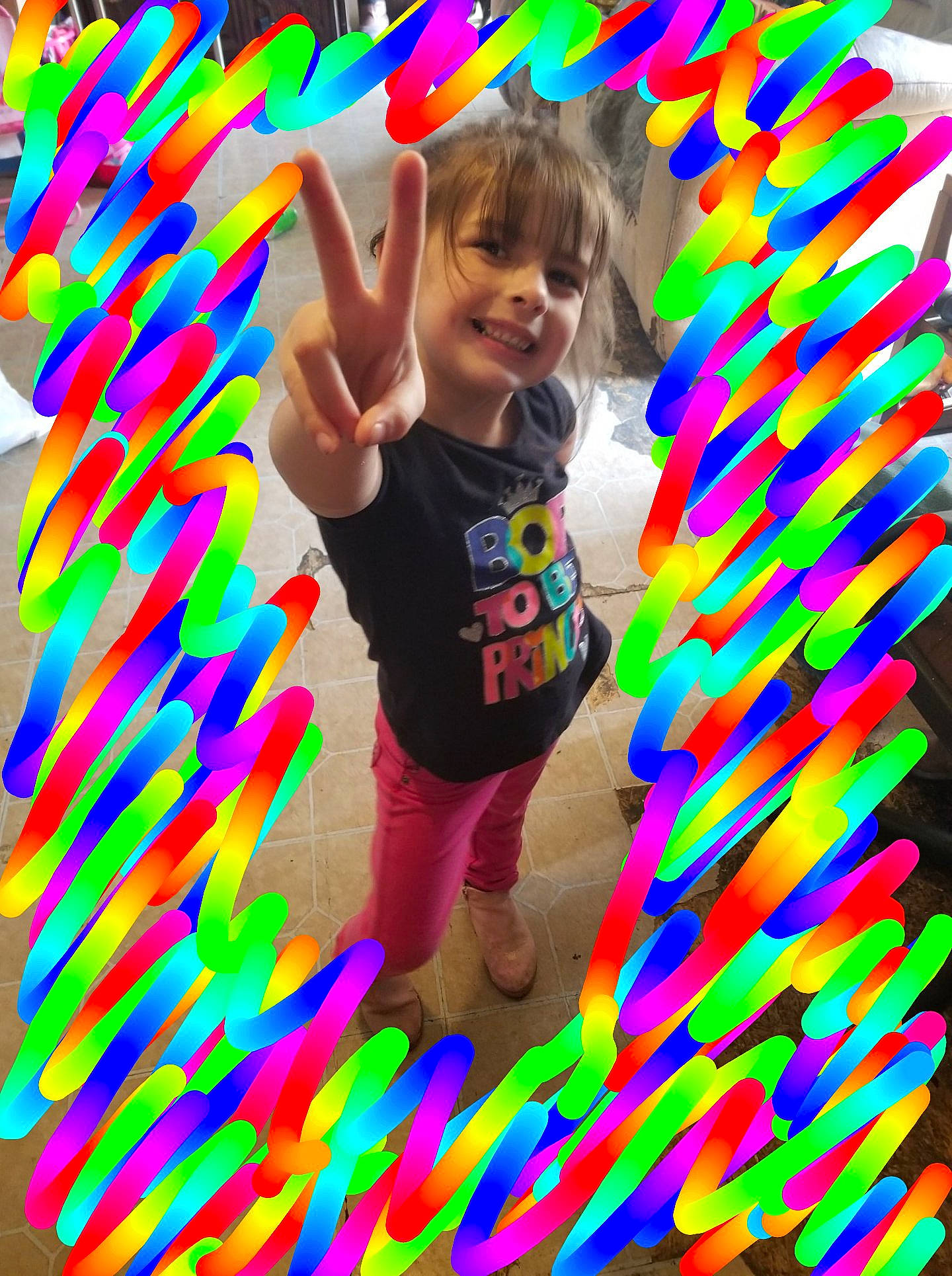 Alanna is registered to the contest to win money with this photo: art, baby_toddler_clothing, child, electric_blue, event, fun, happy, joy, leisure, magenta, party, party_supply, pattern, person, pink, play, shorts, smile, t_shirt, toddler