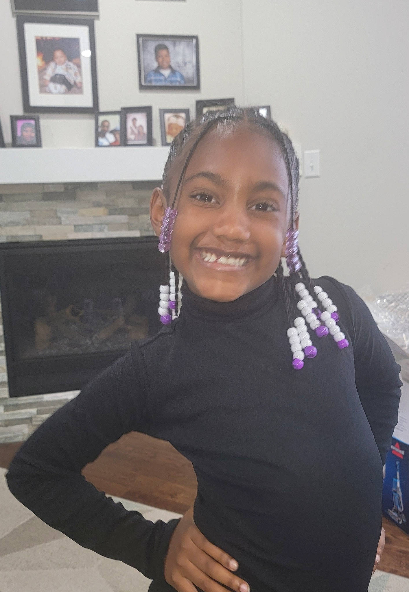 Kamille joined the competition — help win amazing prizes! abdomen, black_hair, blurred, chest, elbow, eyebrow, gesture, happy, joint, joy, long_hair, magenta, neck, person, picture_frame, purple, sleeve, smile, t_shirt, thigh