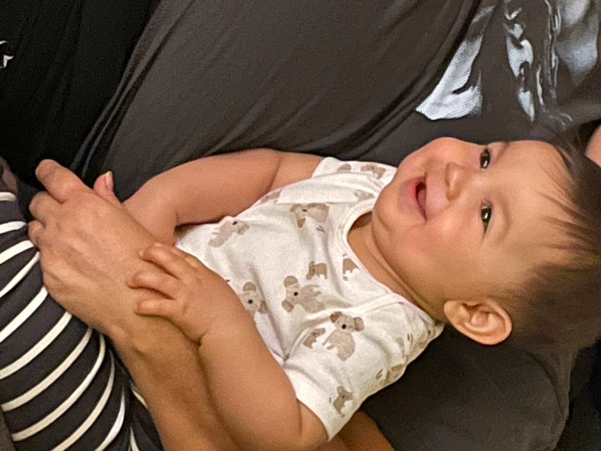 Angel joined the competition — help win amazing prizes! baby, baby_toddler_clothing, cheek, child, comfort, dress, elbow, eyelash, finger, flash_photography, gesture, hand, human_body, joy, mouth, nose, person, skin, sleeve, smile