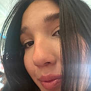 Layla joined the competition — help win amazing prizes! person, face, close_up, portrait, young_adult, hair, smile, skin, eyebrows, eyes, lips, indoors, natural_light, selfie, casual, young_person, female, black_hair, head, expression