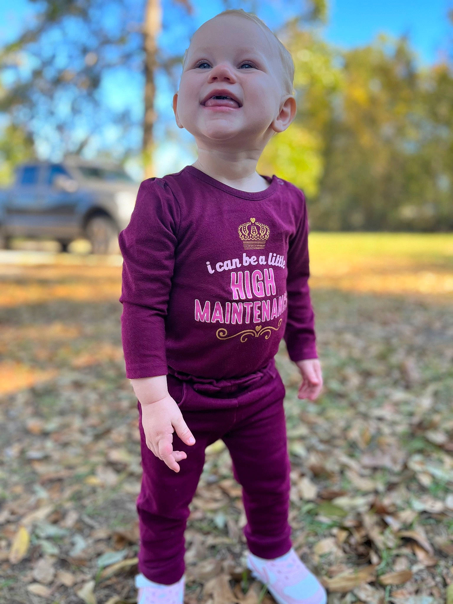 Summer joined the competition — help win amazing prizes! baby, baby_toddler_clothing, beauty, eye, face, fun, grass, happy, head, magenta, people, people_in_nature, person, pink, plant, sky, sleeve, smile, t_shirt, toddler