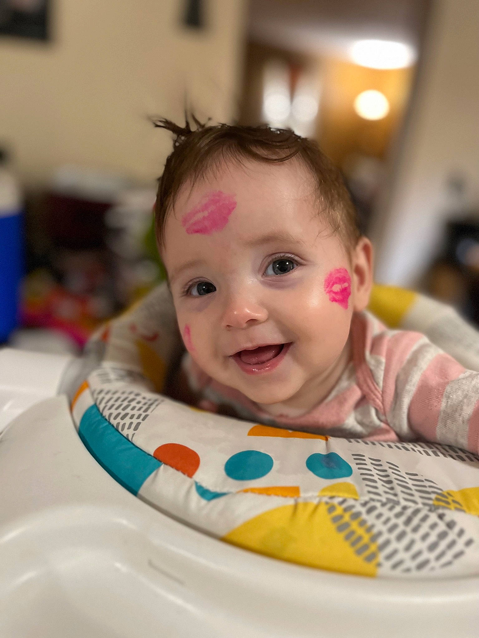 Quinley is registered to the contest to win money with this photo: baby, baby_playing_with_toys, baby_products, baby_toddler_clothing, bathing, bib, cheek, child, eye, fun, happy, iris, joy, leisure, person, product, recreation, room, sitting, skin