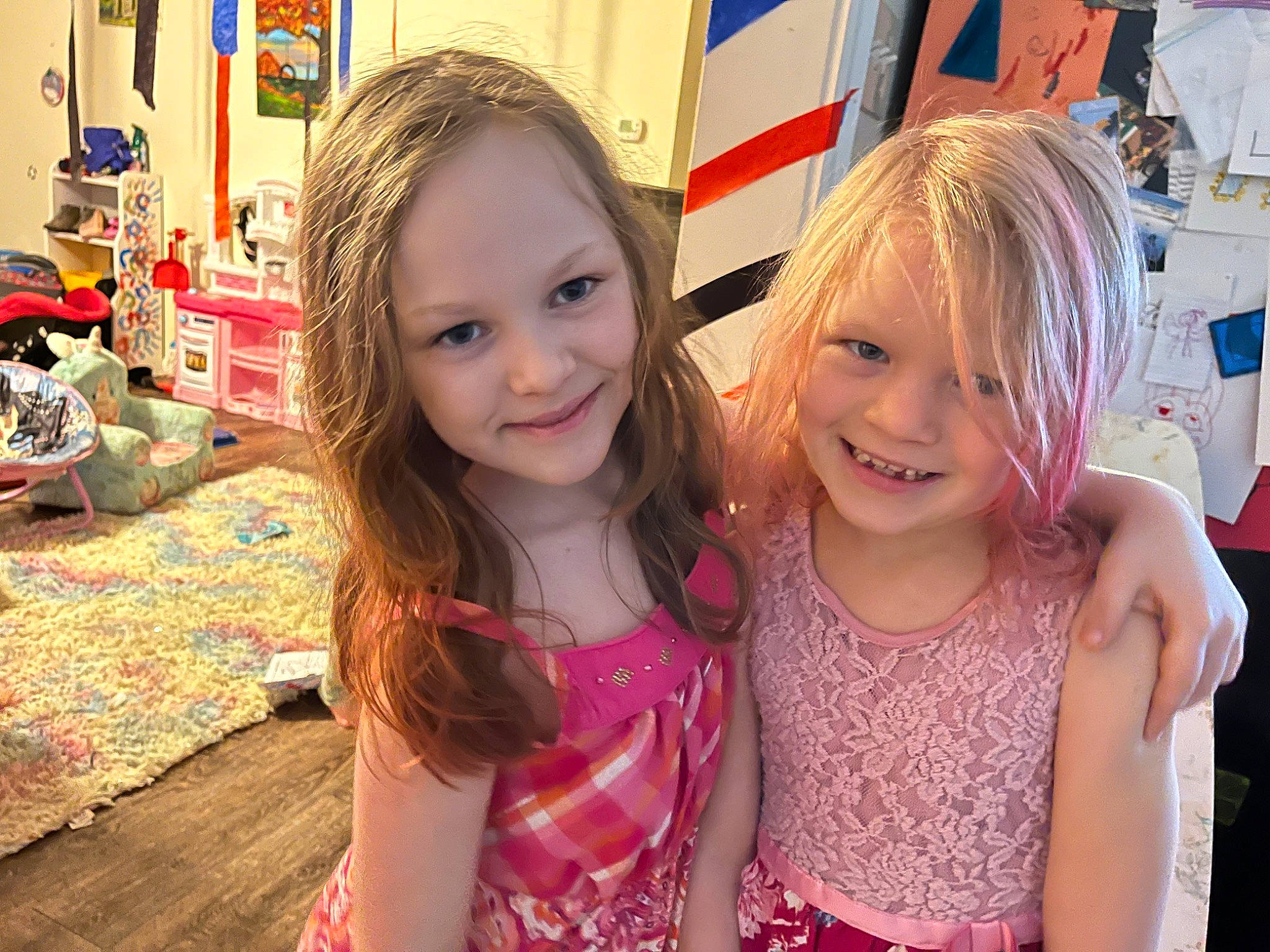 Kalypso is registered to the contest to win money with this photo: blond, brown_hair, cheek, child, event, fun, happy, human_settlement, iris, joy, kindergarten, leisure, magenta, person, pink, public_space, recreation, skin, smile, standing