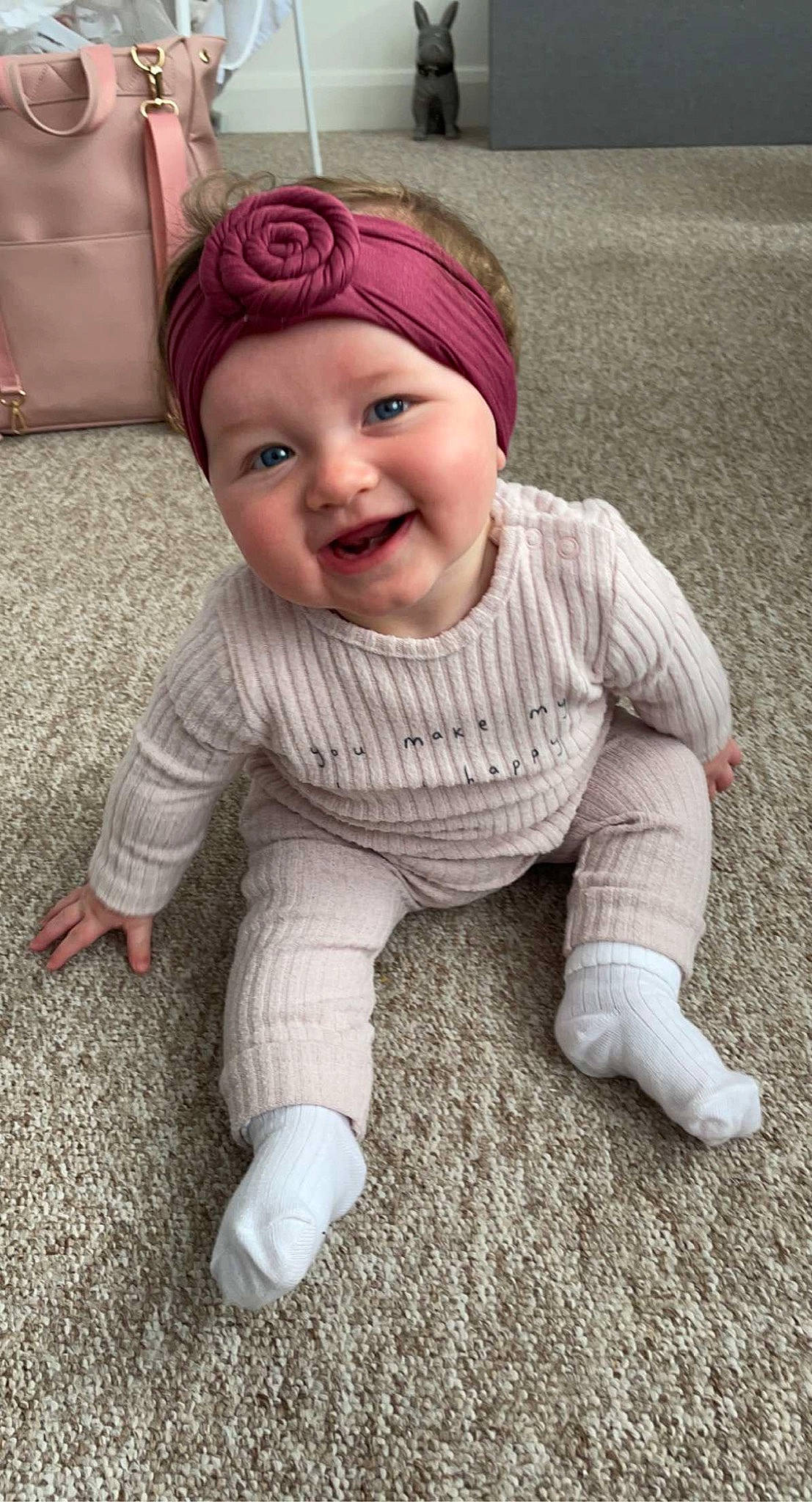 Maisy joined the competition — help win amazing prizes! baby, baby_toddler_clothing, beauty, cap, cheek, child, cool, eye, face, flooring, fun, grass, happy, headwear, human_body, joy, lip, pattern, person, skin