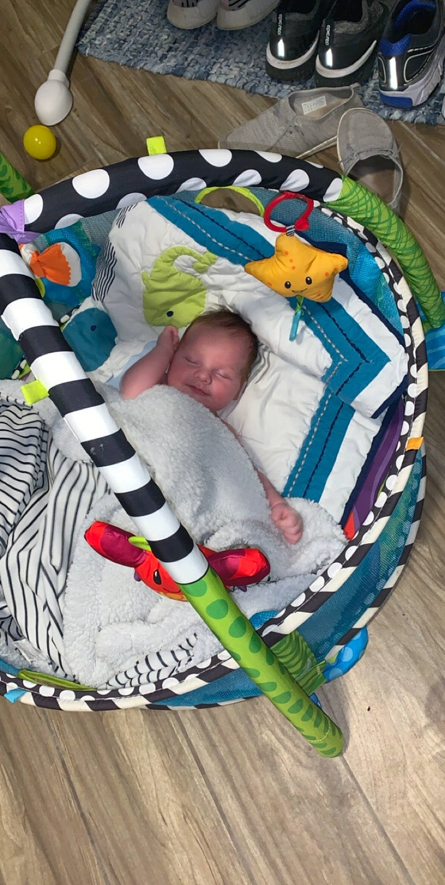 Brecken joined the competition — help win amazing prizes! baby, baby_products, baby_toys, blanket, child, linens, person, play, playmat, product, sleep, textile, toddler, toy