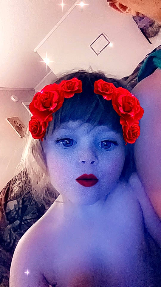 Temperance joined the competition — help win amazing prizes! beauty, fashion_accessory, flower, hair_accessory, headband, headgear, headpiece, lip, person, petal, photography, plant, red