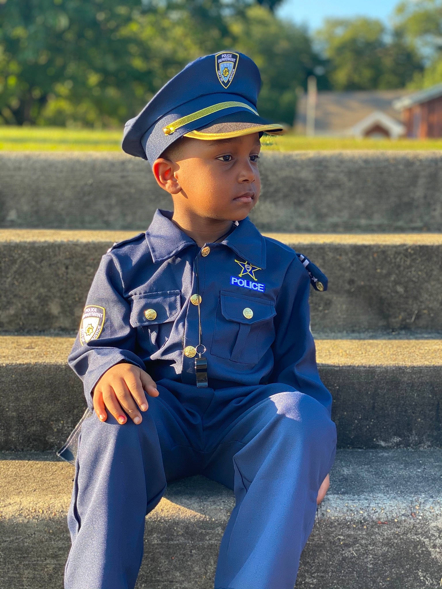 Keontae joined the competition — help win amazing prizes! cap, child, costume_hat, electric_blue, face, gesture, hat, headwear, military, military_officer, military_person, military_uniform, naval_officer, non_commissioned_officer, official, person, sitting, sleeve, soldier, toddler