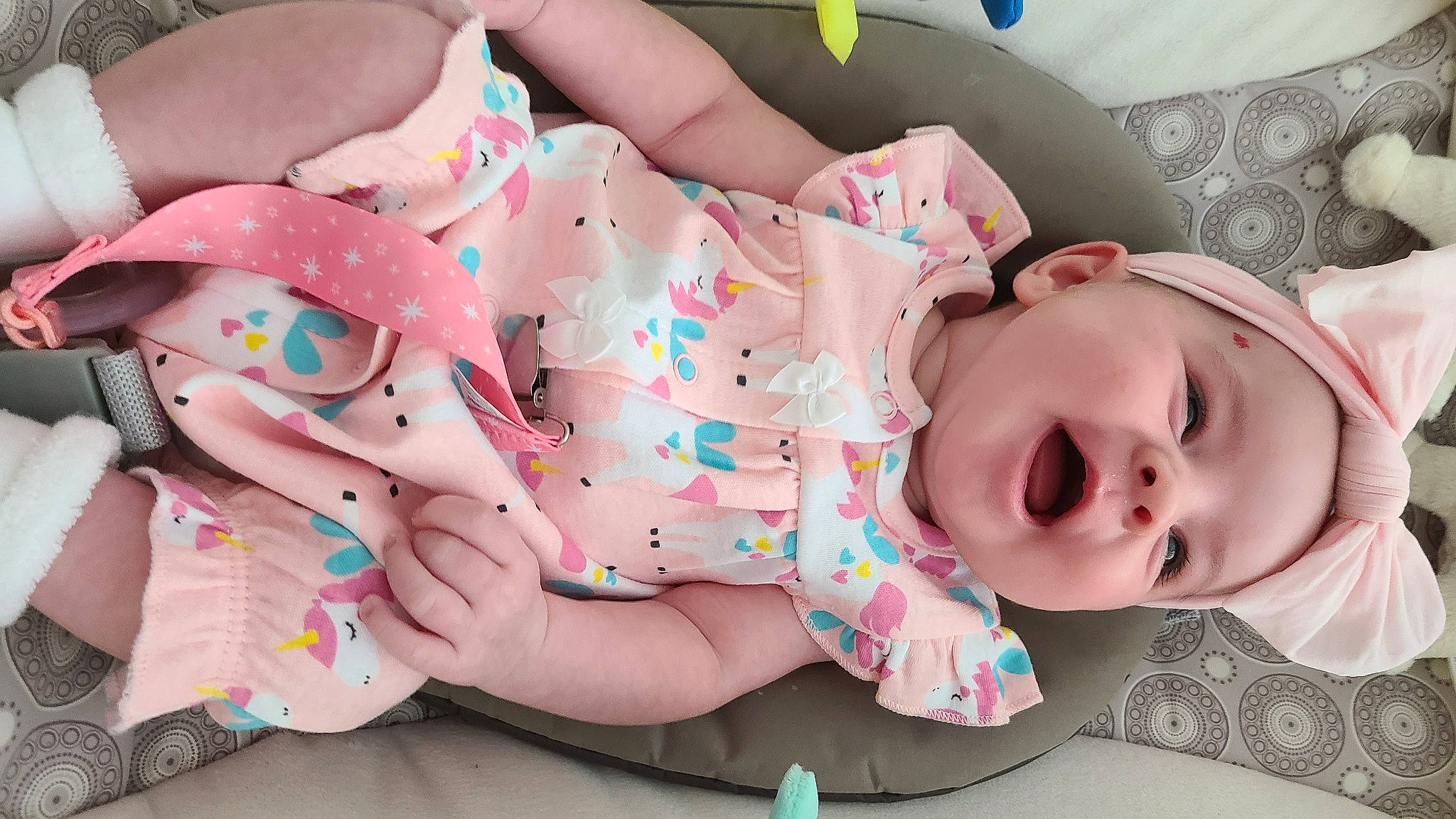 Savannah joined the competition — help win amazing prizes! baby, baby_products, baby_toddler_clothing, cheek, child, comfort, foot, happy, head, headgear, headwear, linens, lip, mouth, nail, pattern, person, pink, skin, sleeve