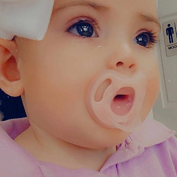 Adalee joined the competition — help win amazing prizes! baby, baby_toddler_clothing, cap, cheek, chin, ear, eye, eyebrow, eyelash, gesture, happy, headgear, iris, lip, mouth, nose, pink, skin, smile, toddler