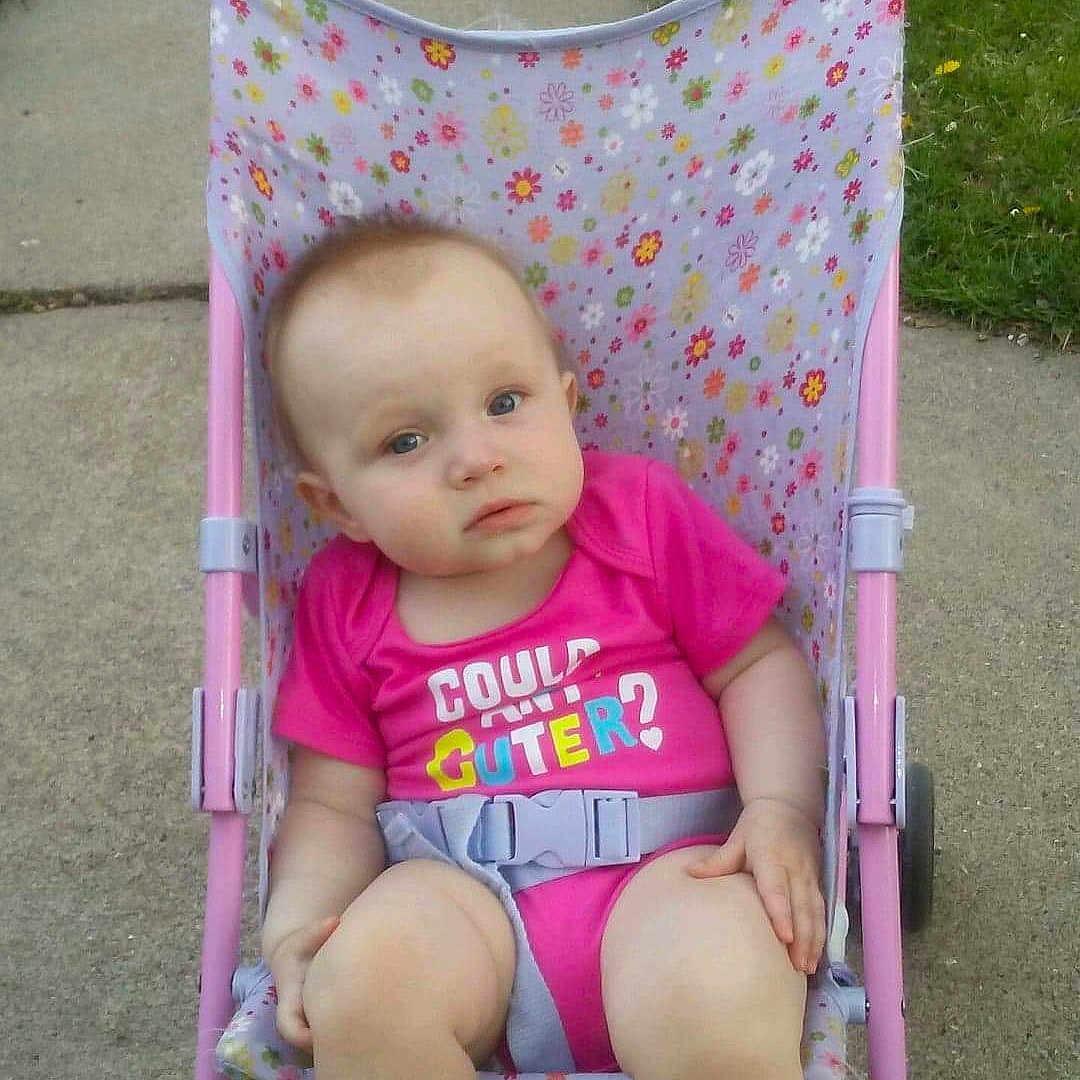 Josephine joined the competition — help win amazing prizes! baby_products, child, day, fun, infant, outdoor_play_equipment, person, pink, play, playground, product, purple, summer, swing, toddler