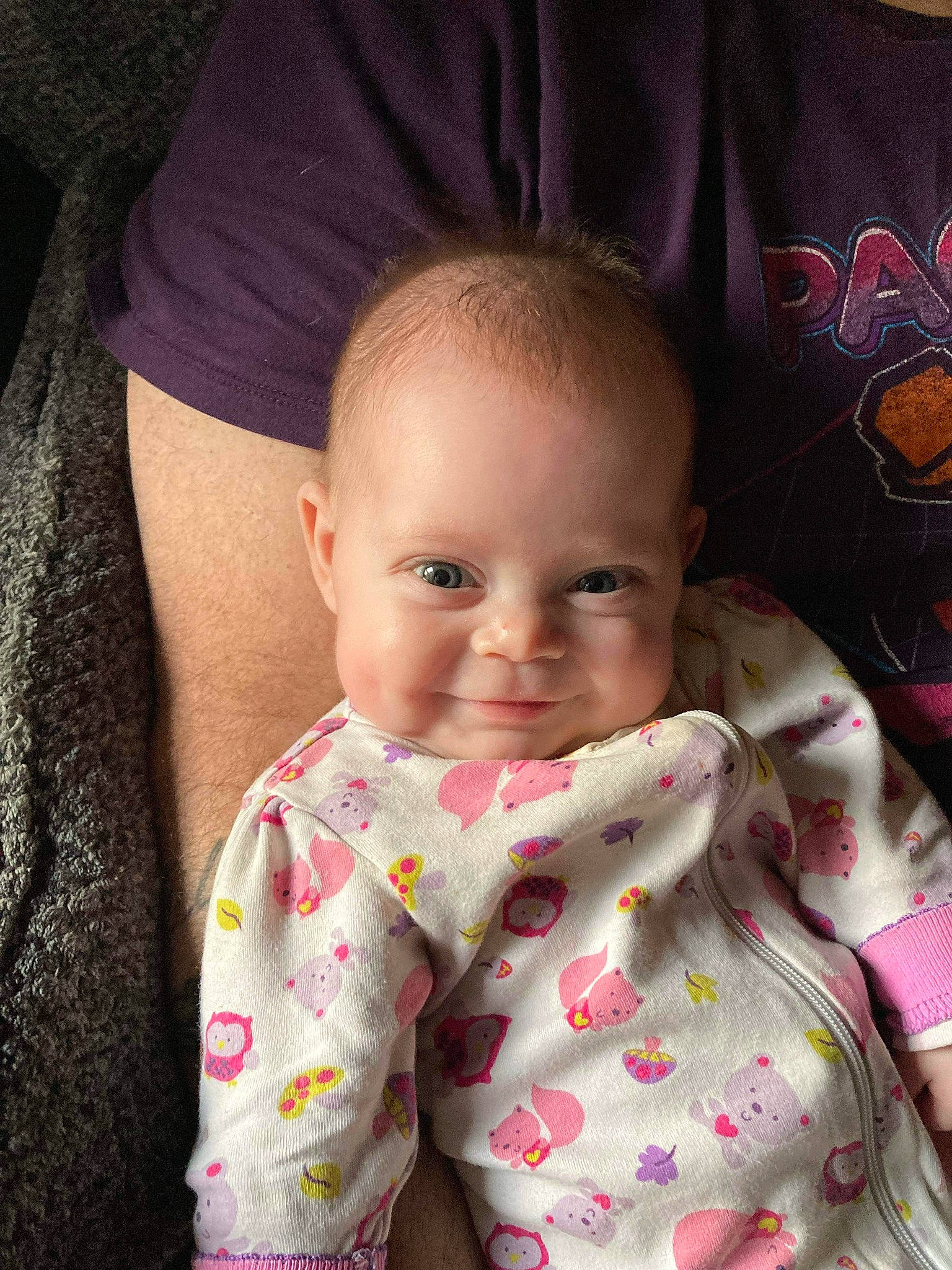 Abigail is registered to the contest to win money with this photo: baby, baby_toddler_clothing, cheek, cool, eye, eyebrow, face, finger, hair, happy, head, iris, lip, nose, person, pink, skin, sleeve, smile, textile