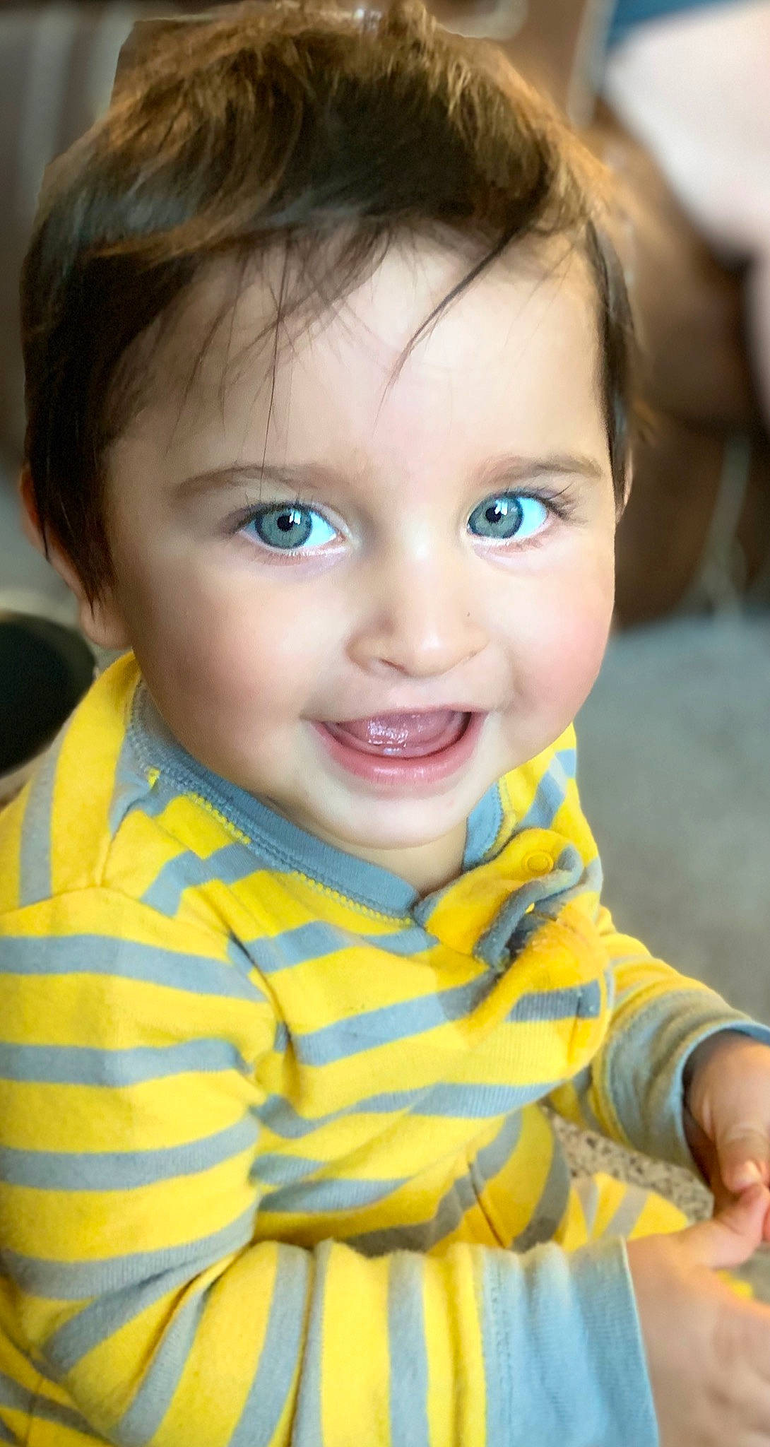 Dolph is registered to the contest to win money with this photo: baby, beauty, brown_hair, cheek, child, child_model, chin, close_up, eye, face, facial_expression, forehead, hair, head, joy, lip, nose, person, skin, smile