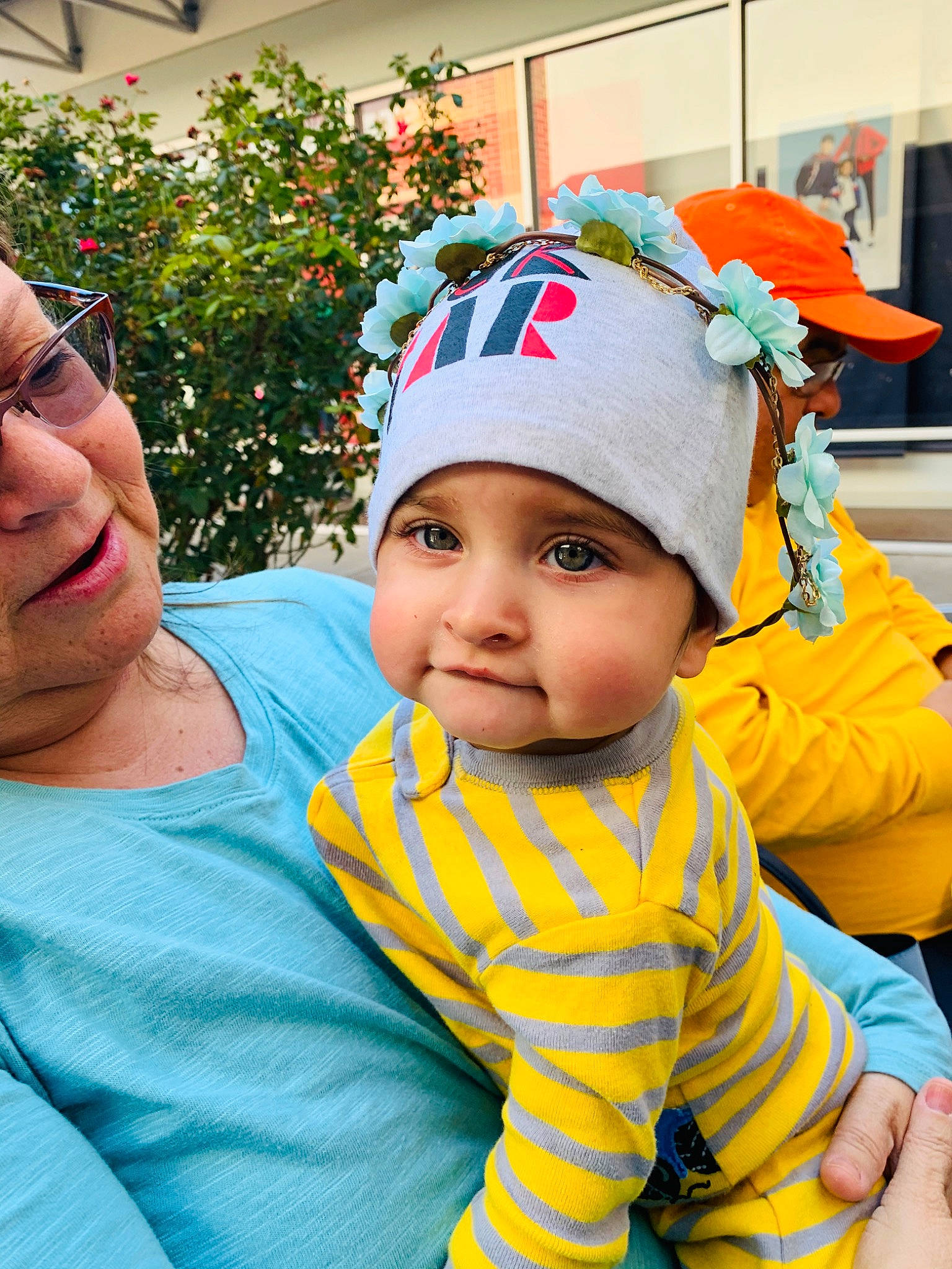 Dolph joined the competition — help win amazing prizes! baby, child, fun, headgear, headwear, person, plant, play, toddler, vacation, yellow