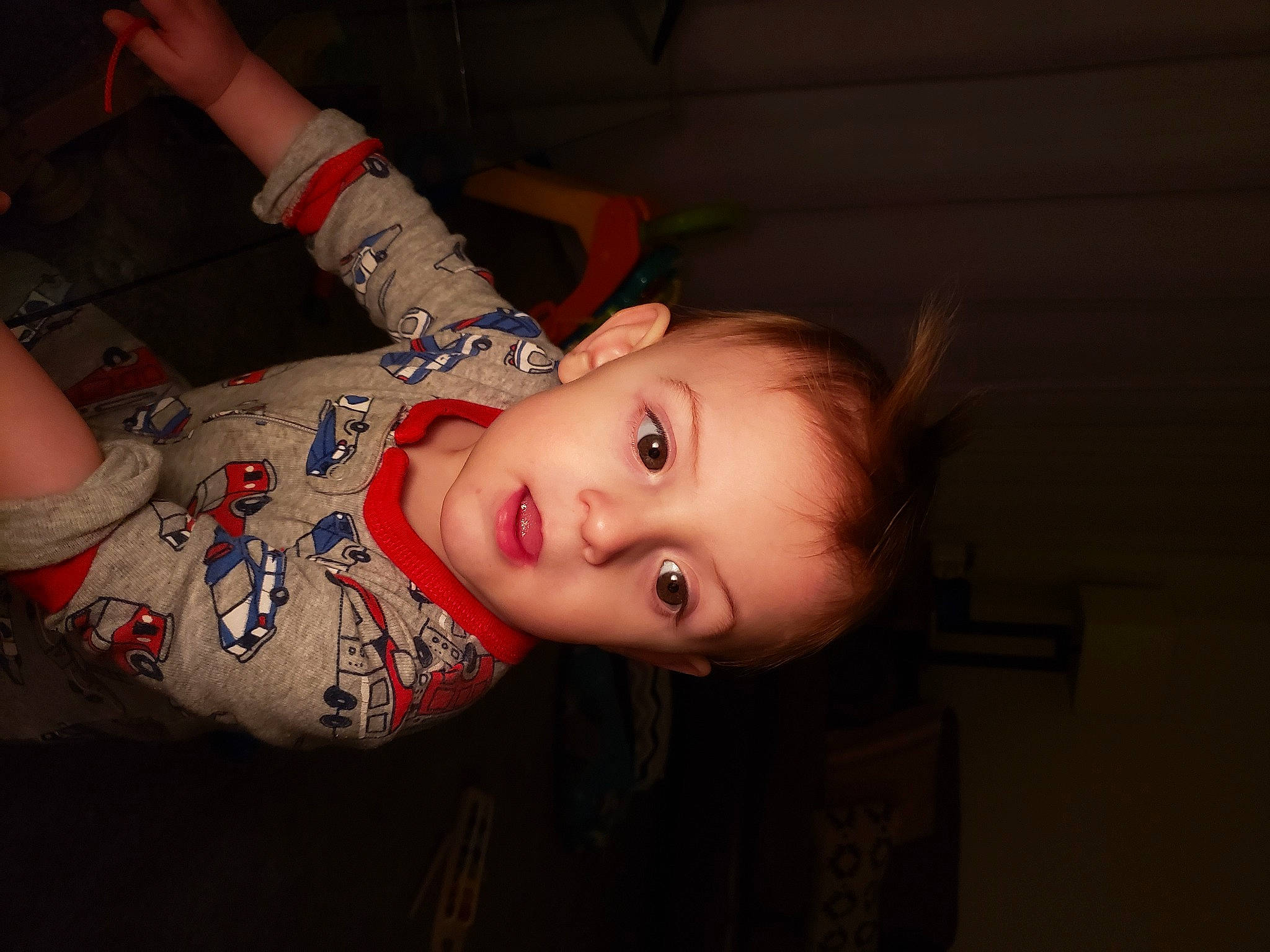 Pierce is registered to the contest to win money with this photo: baby, baby_toddler_clothing, cheek, chest, child, elbow, eyelash, flash_photography, flesh, fun, iris, lip, mouth, nose, pattern, person, skin, sleeve, throat, toddler