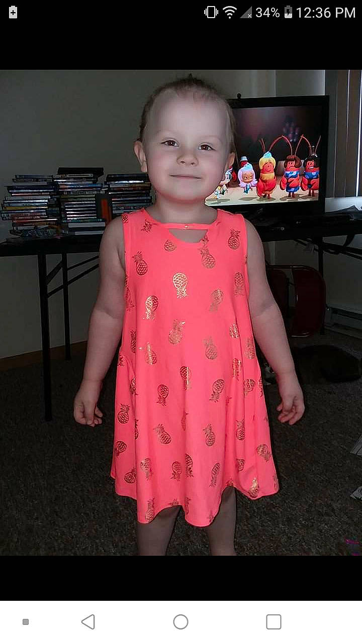 Adalee joined the competition — help win amazing prizes! child, clothing, design, dress, joy, pattern, person, pink, toddler