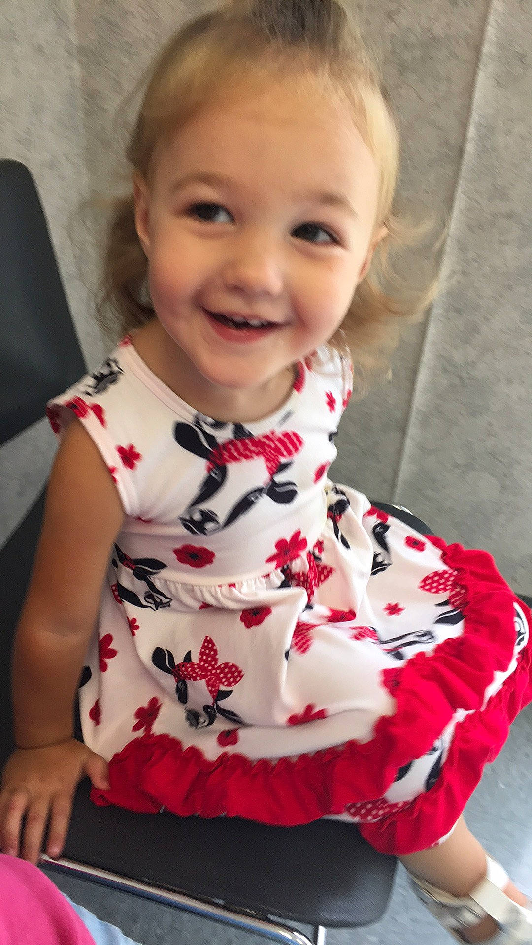 Raven joined the competition — help win amazing prizes! baby, baby_toddler_clothing, cheek, child, collar, dress, event, happy, head, iris, joy, neck, outerwear, pattern, person, pink, skin, sleeve, smile, t_shirt