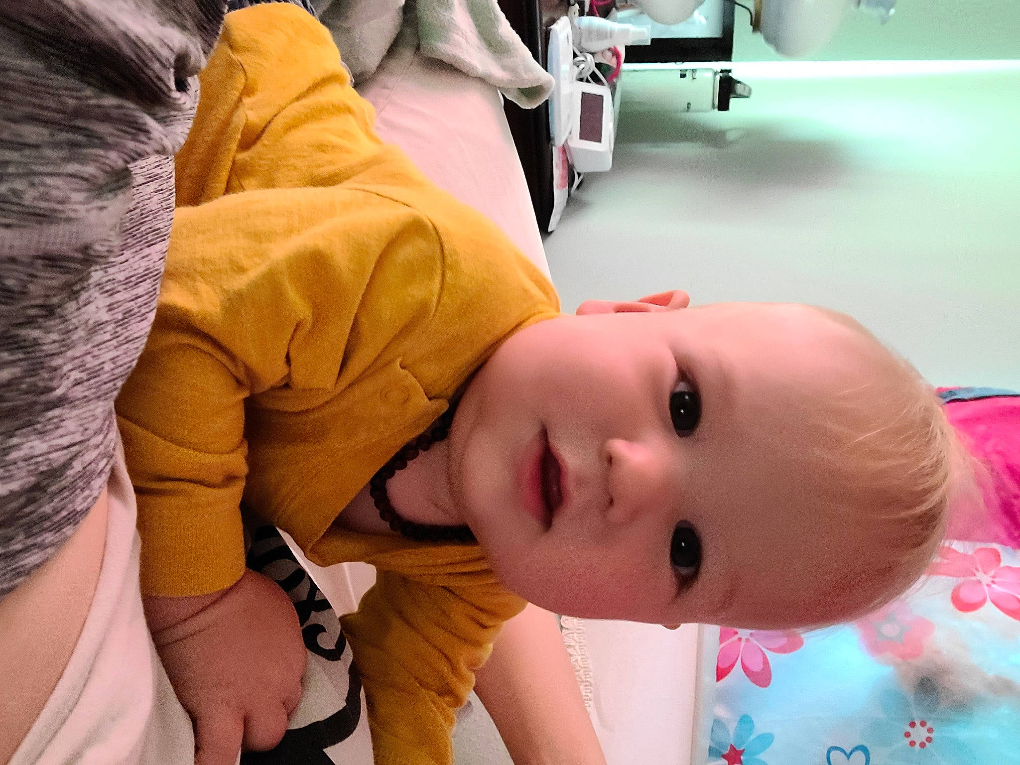 Waylen joined the competition — help win amazing prizes! baby, cheek, child, ear, eye, mouth, person, skin, toddler