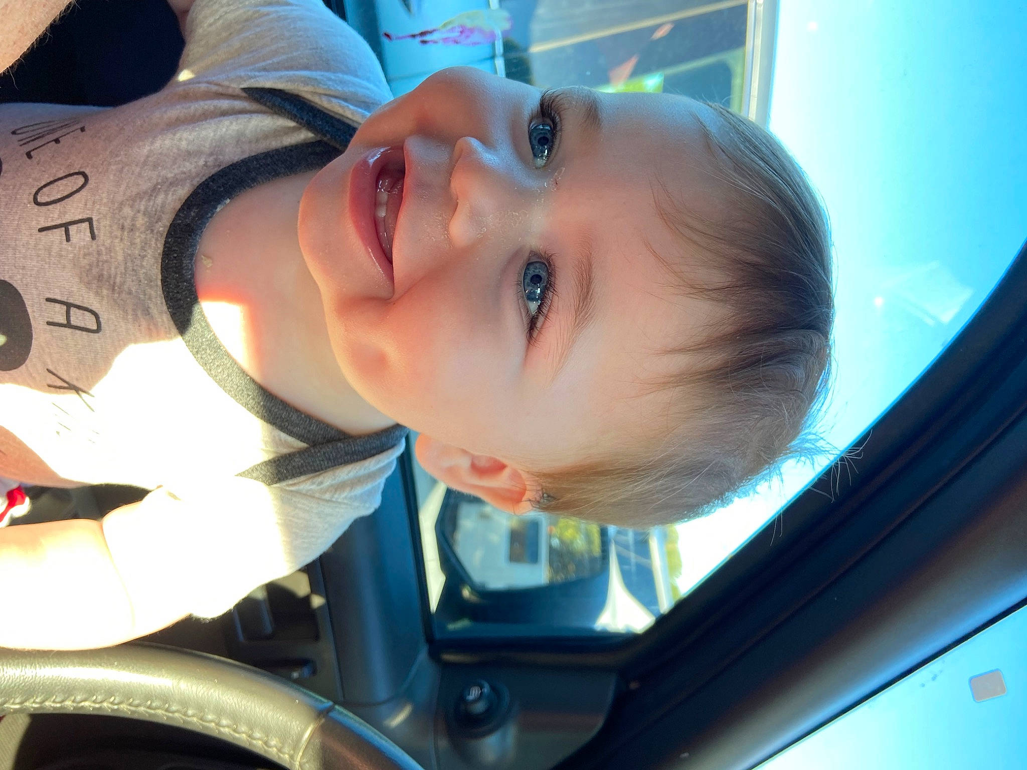 Kolson joined the competition — help win amazing prizes! automotive_exterior, baby_toddler_clothing, beauty, cheek, child, cool, electric_blue, eyelash, fun, happy, hat, joy, lip, mouth, person, photograph, skin, smile, snapshot, toddler