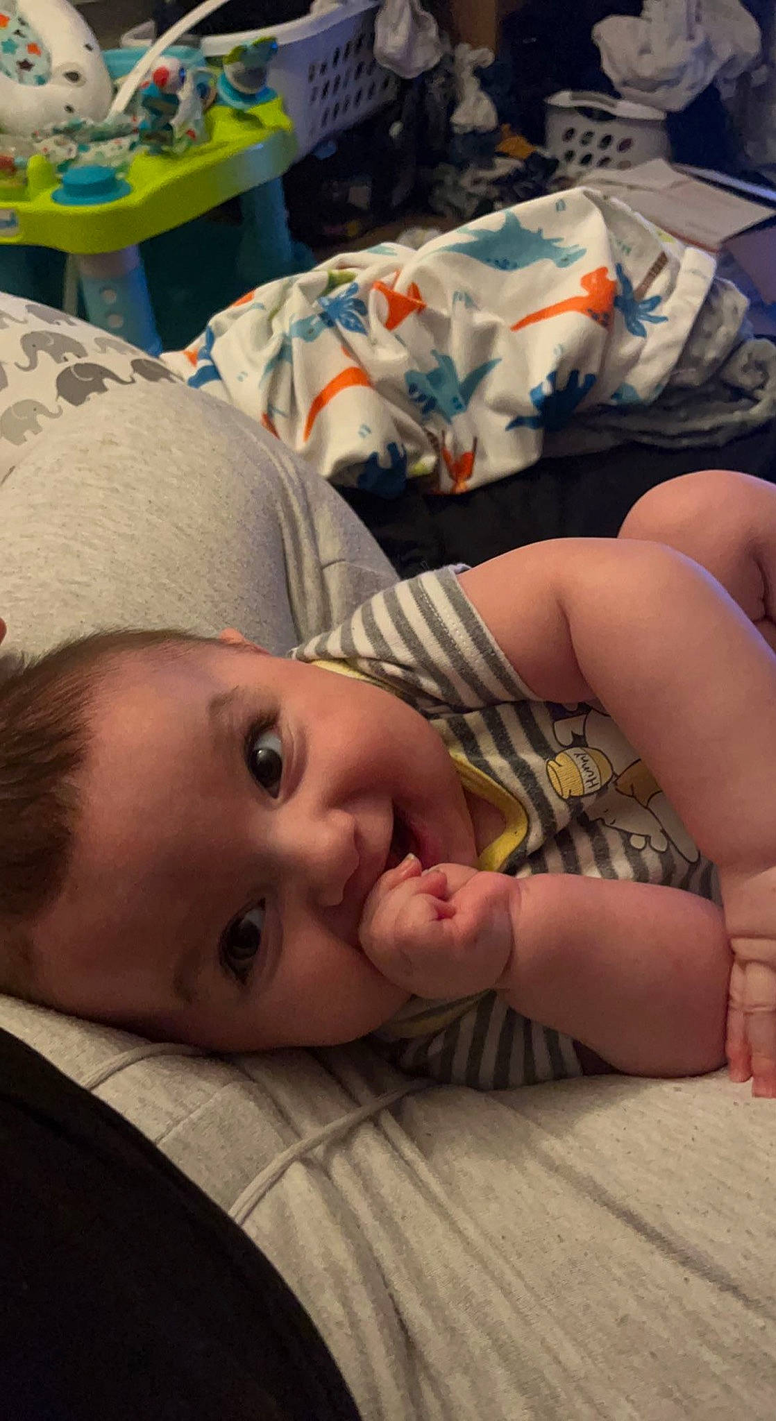 Roman is registered to the contest to win money with this photo: baby, baby_toddler_clothing, cheek, child, comfort, eyelash, forehead, fun, grass, happy, iris, linens, lip, mouth, nose, person, skin, smile, textile, toddler