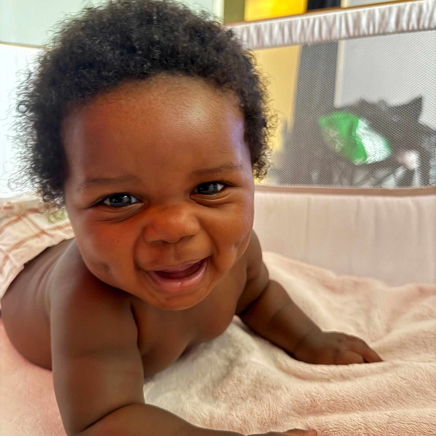 Kehlahni is registered to the contest to win money with this photo: baby, babylaughing, face, happy, head, laughing, person, photography, portrait, smile