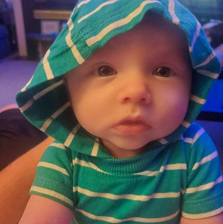 Gunnar joined the competition — help win amazing prizes! baby, baby_toddler_clothing, cap, cheek, cool, eye, eyebrow, forehead, grass, green, happy, headgear, headwear, human_body, iris, lip, nose, person, skin, sleeve