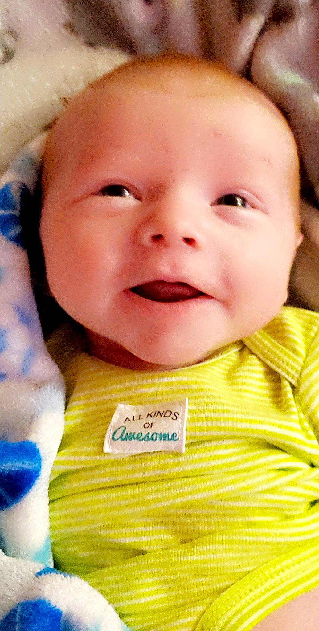 Gunnar joined the competition — help win amazing prizes! baby, baby_toddler_clothing, blue, cheek, child, chin, electric_blue, eye, eyebrow, eyelash, happy, iris, nose, person, portrait_photography, product, skin, smile, toddler