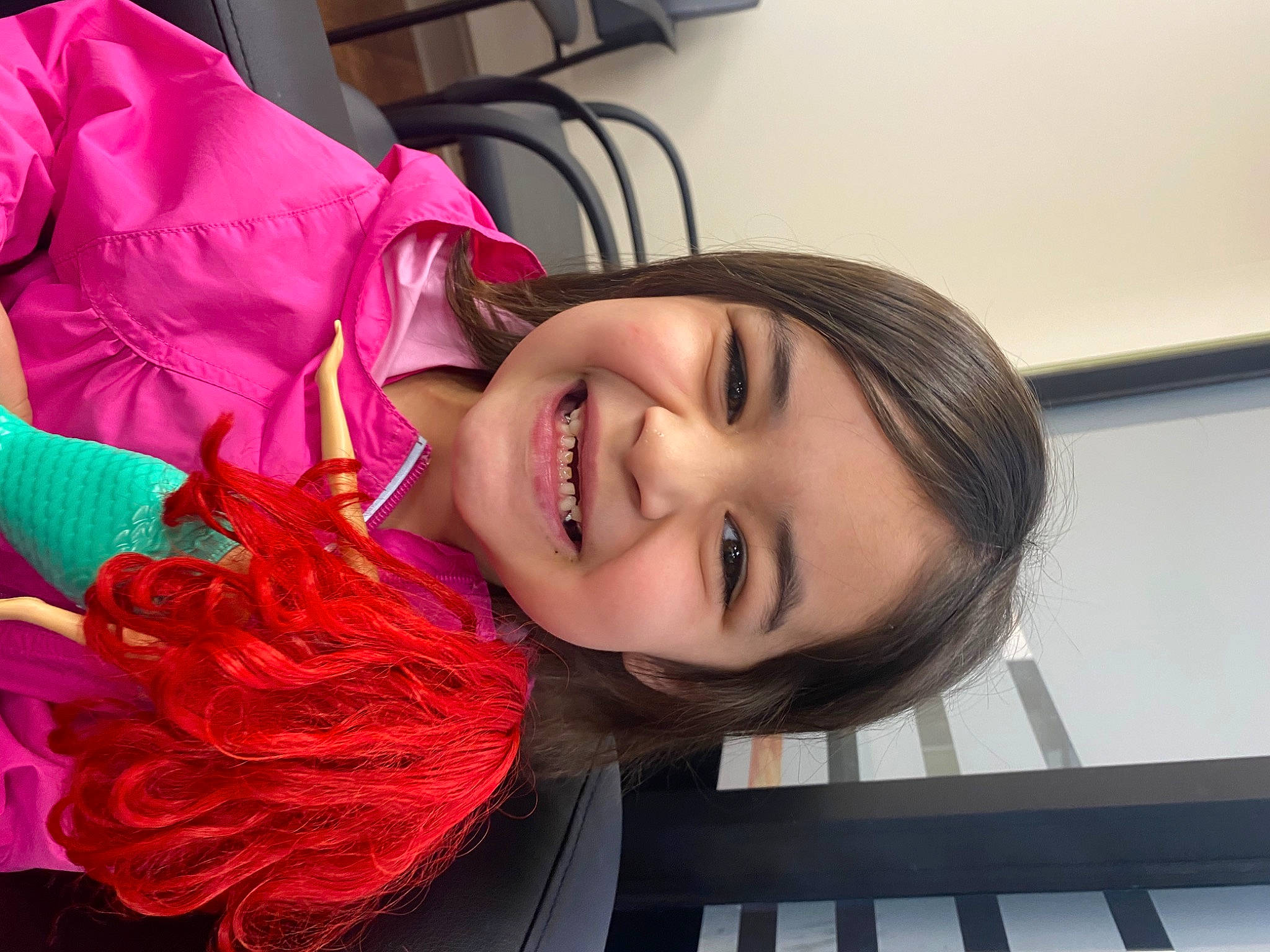 Ellen joined the competition — help win amazing prizes! beauty, carmine, chin, dress, eyebrow, eyelash, fashion_accessory, fun, hairstyle, happy, head, joy, lip, magenta, mouth, organ, person, petal, pink, plant