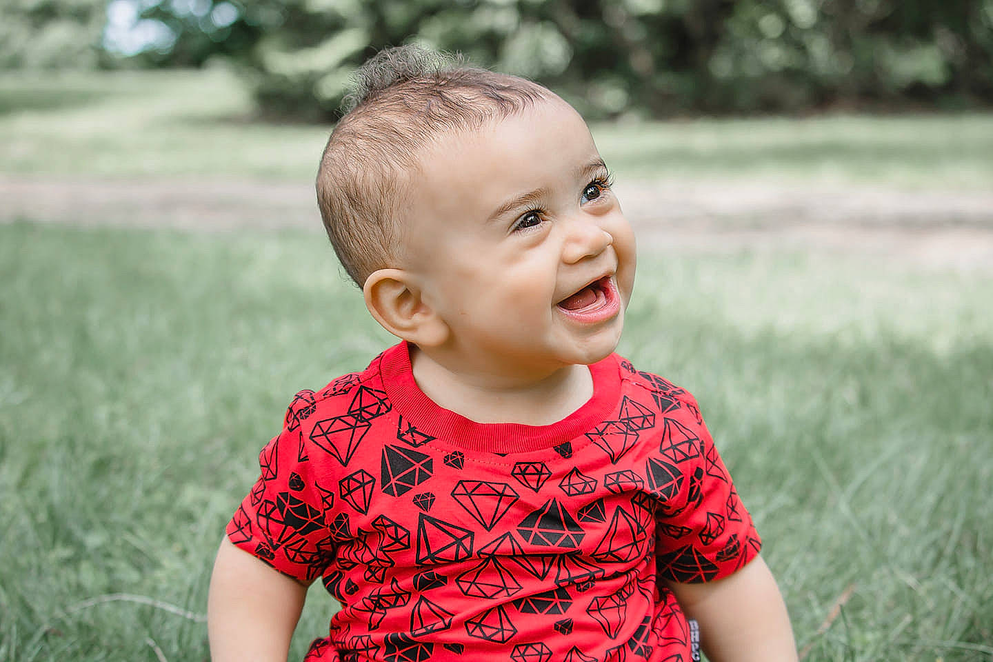 Dane joined the competition — help win amazing prizes! cheek, child, chin, eye, face, facial_expression, grass, grass_family, green, happy, head, male, people_in_nature, person, photograph, photography, red, skin, smile, summer